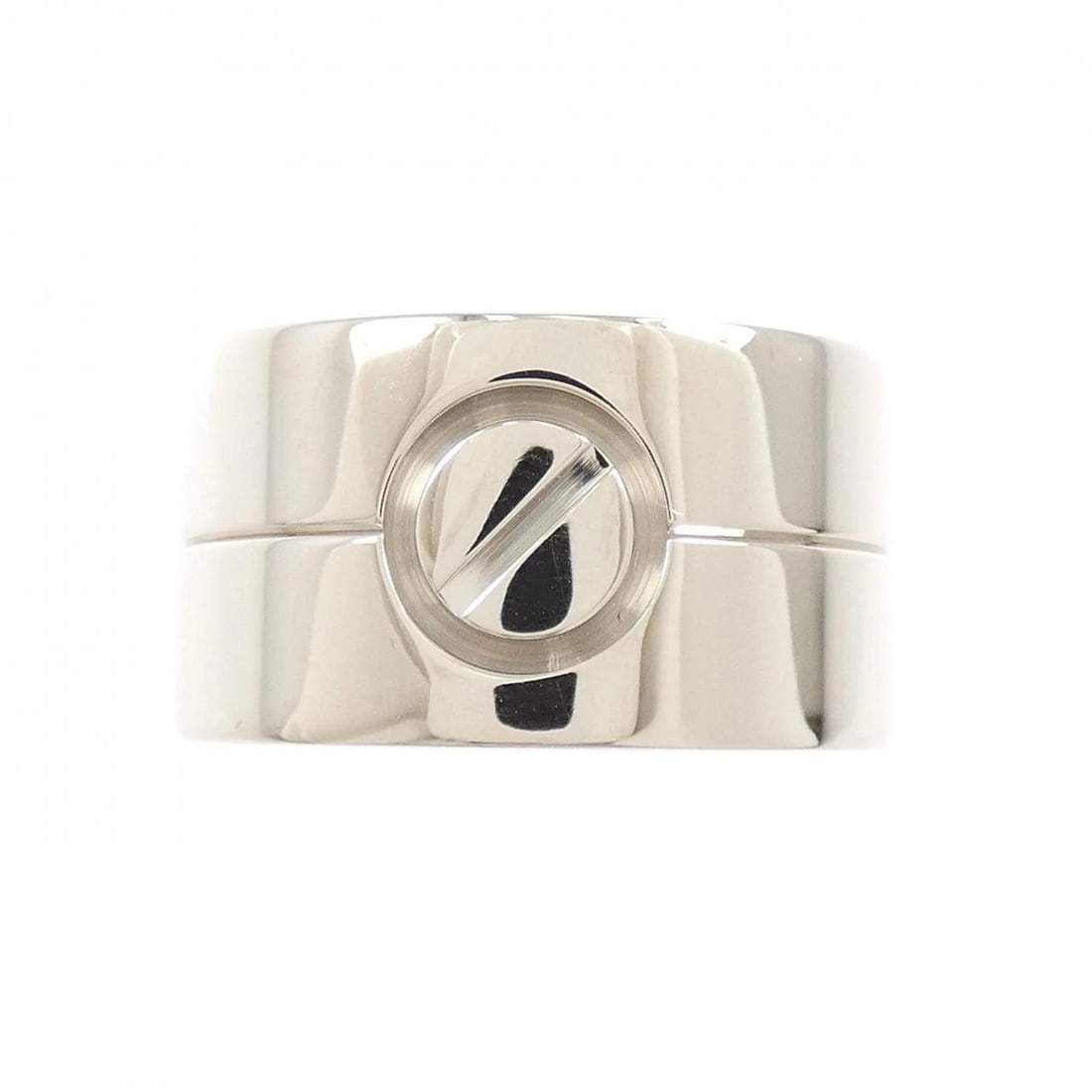 CARTIER HIGH LOVE RING: Cartier High Love Ring Brand: CARTIER Type/Style: Cartier Ring Material: 750 white gold, Color: White Gold Size: US 5 3/4 Accessories: None Accessories Notice: When purchasing pre-owned go