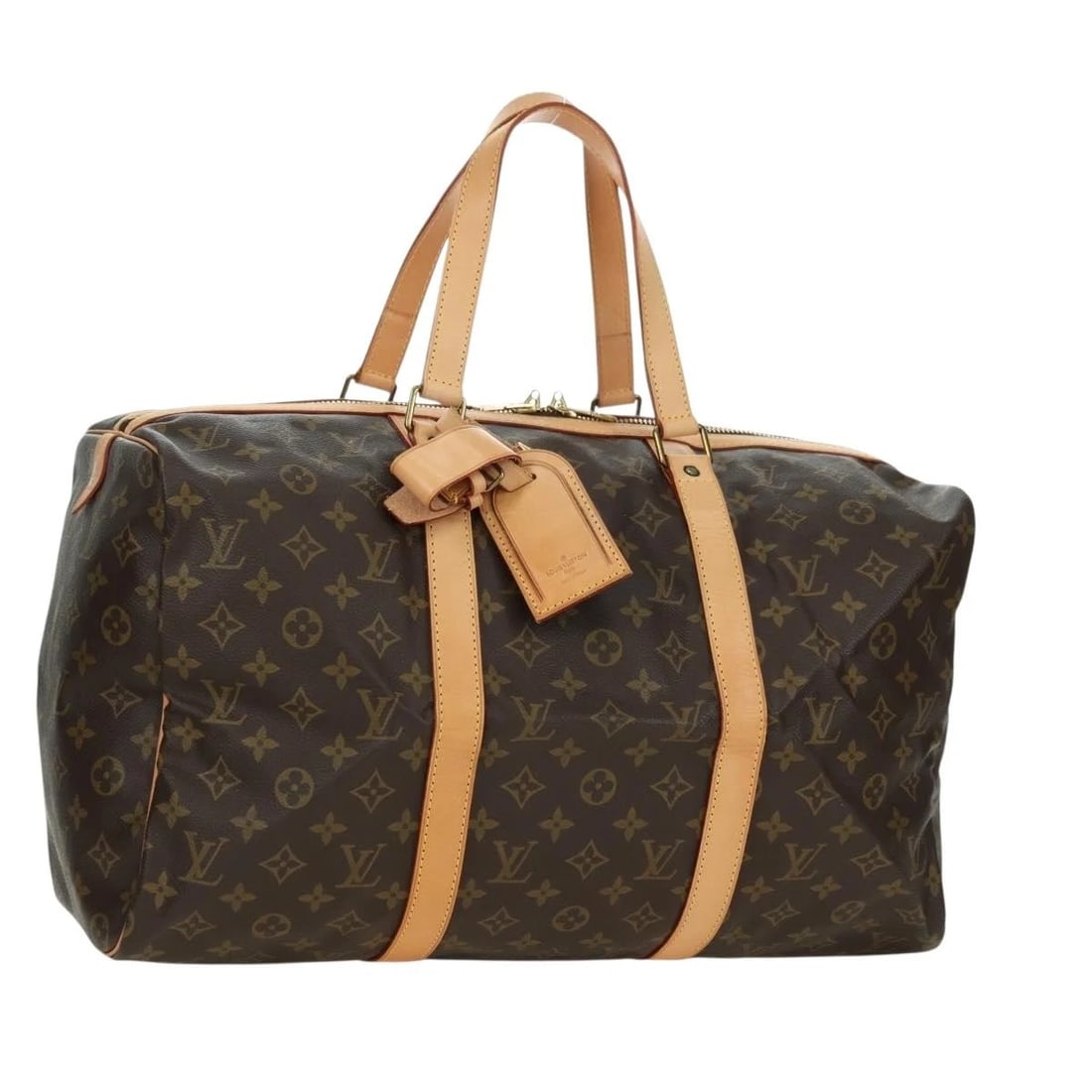 LOUIS VUITTON MONOGRAM SAC SOUPLE 45 BOSTON BAG: LOUIS VUITTON Monogram Sac Souple 45 Boston Bag Brand: LOUIS VUITTON Type/Style: Boston Bag Material: Monogram canvas Color: Monogram Size: Size(Inch) W17.7 x H10.2 x D8.3inch(Approx) Accessories:
