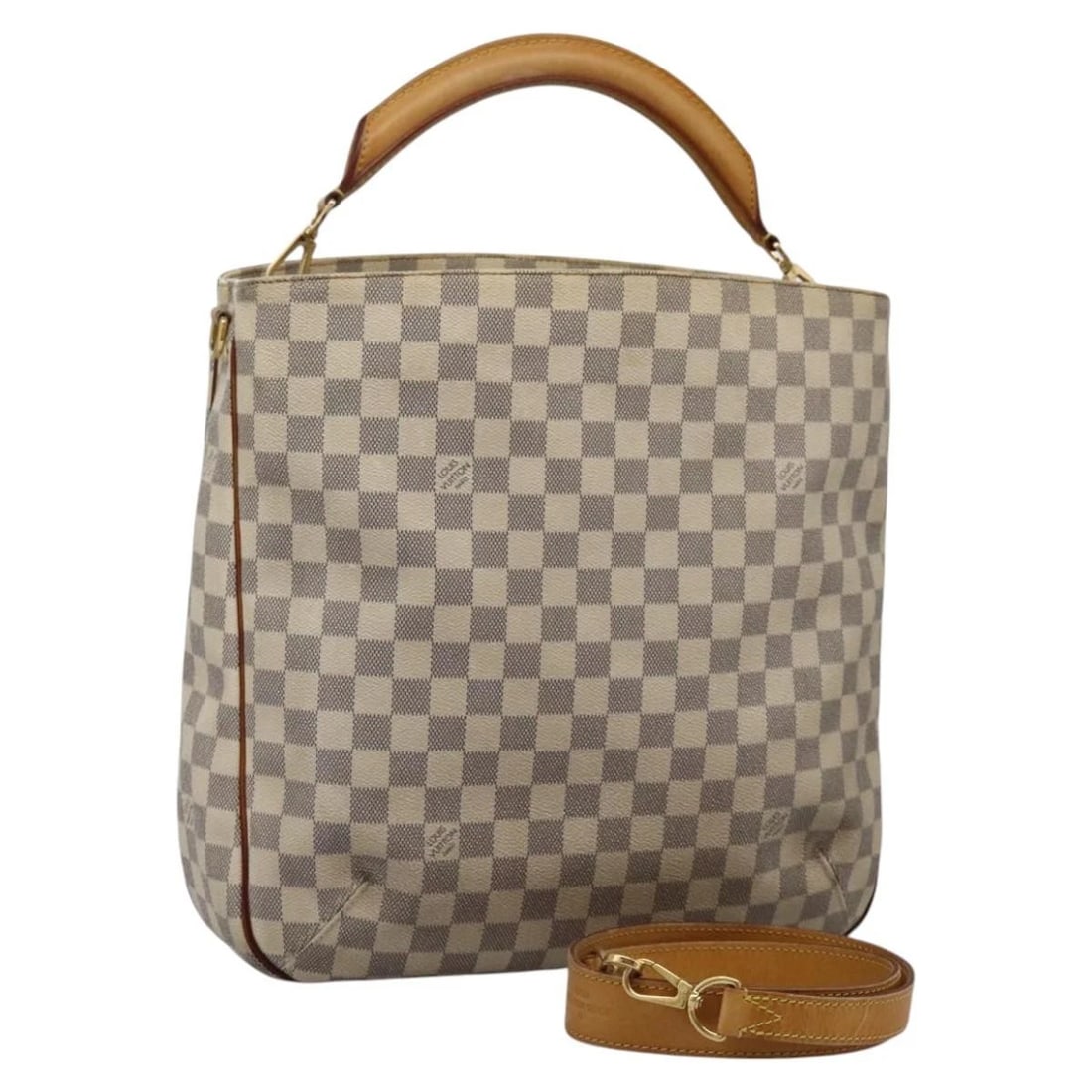 LOUIS VUITTON DAMIER AZUR SOPHIE SHOULDER BAG 2WAY: LOUIS VUITTON Damier Azur Sophie Shoulder Bag 2way Brand: LOUIS VUITTON Type/Style: Shoulder Bag Material: Damier Azur Canvas Color: Damier Azur Size: Size(Inch) W14.2 x H13.4 x D4.7inch(Approx) A