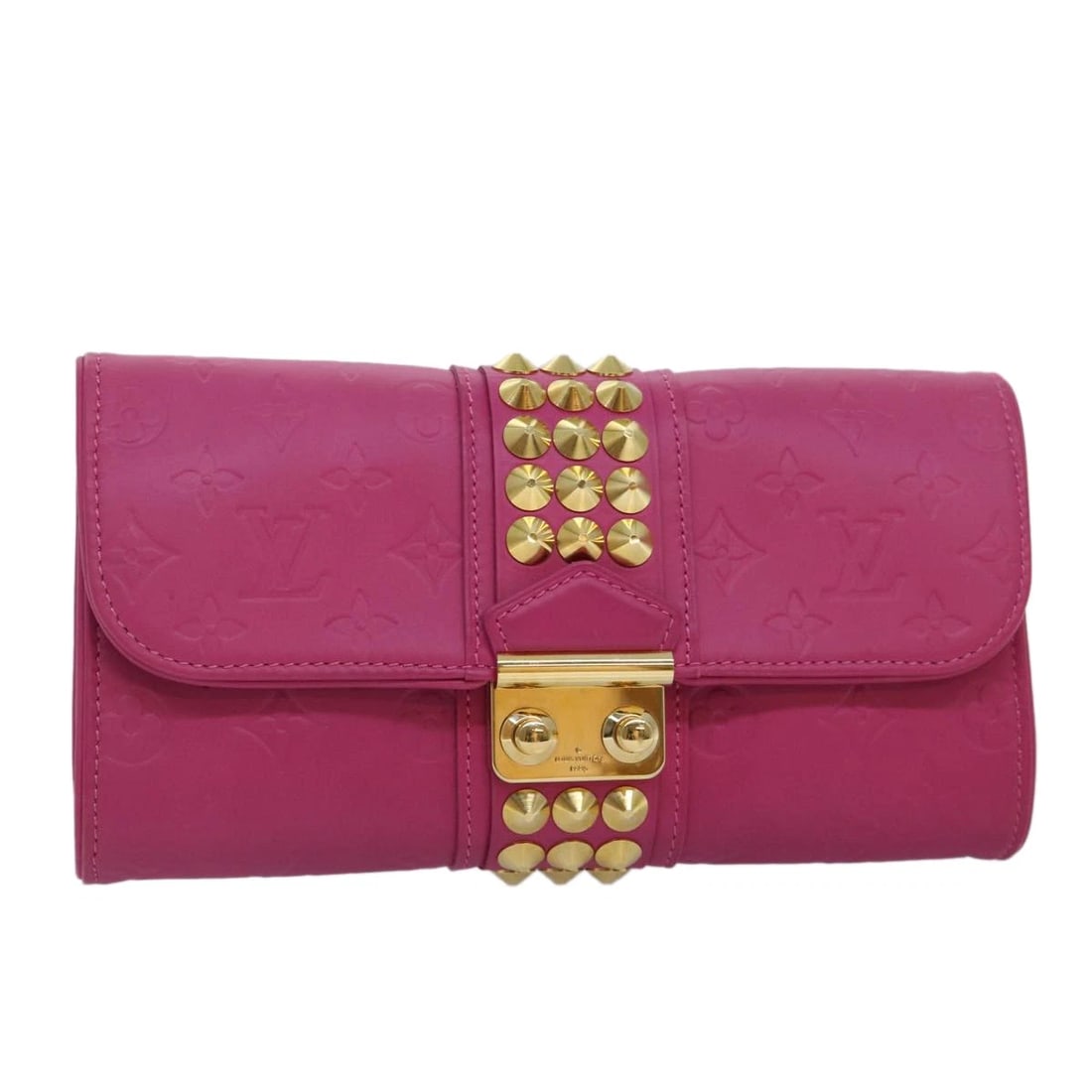 LOUIS VUITTON MONOGRAM POCHETTE COURTNEY BAG EMBOSSED LEATHER PINK: LOUIS VUITTON Monogram Pochette Courtney Bag Embossed leather Pink Brand: LOUIS VUITTON Type/Style: Clutch Bag Material: Monogram Canvas Color: Pink Size: Size(Inch) W10.2 x H5.5 x D2.0inch(Approx)