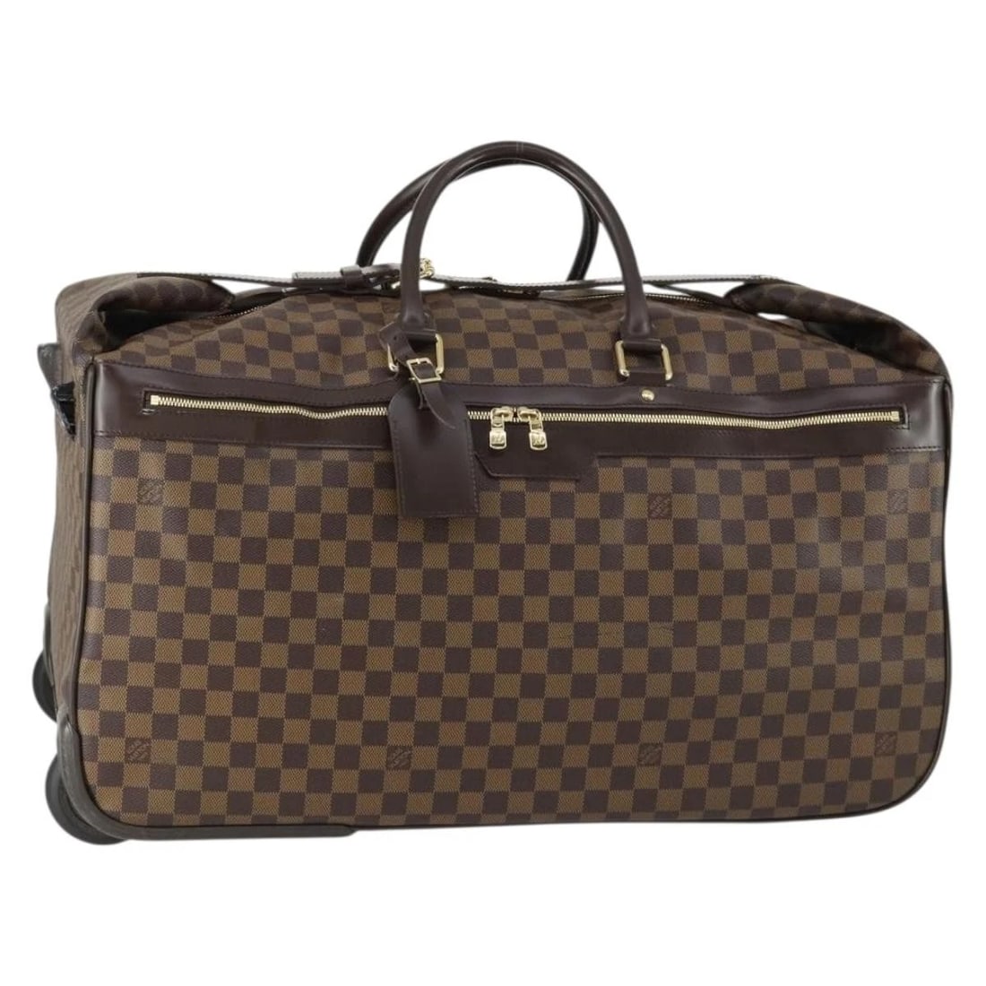 LOUIS VUITTON DAMIER EBENE EALL 60 BOSTON BAG: LOUIS VUITTON Damier Ebene Eall 60 Boston Bag Brand: LOUIS VUITTON Type/Style: Boston Bag Material: Damier Ebene Canvas Color: Damier Ebene Size: Size(Inch) W23.2 x H11.8 x D13.2inch(Approx) Acces