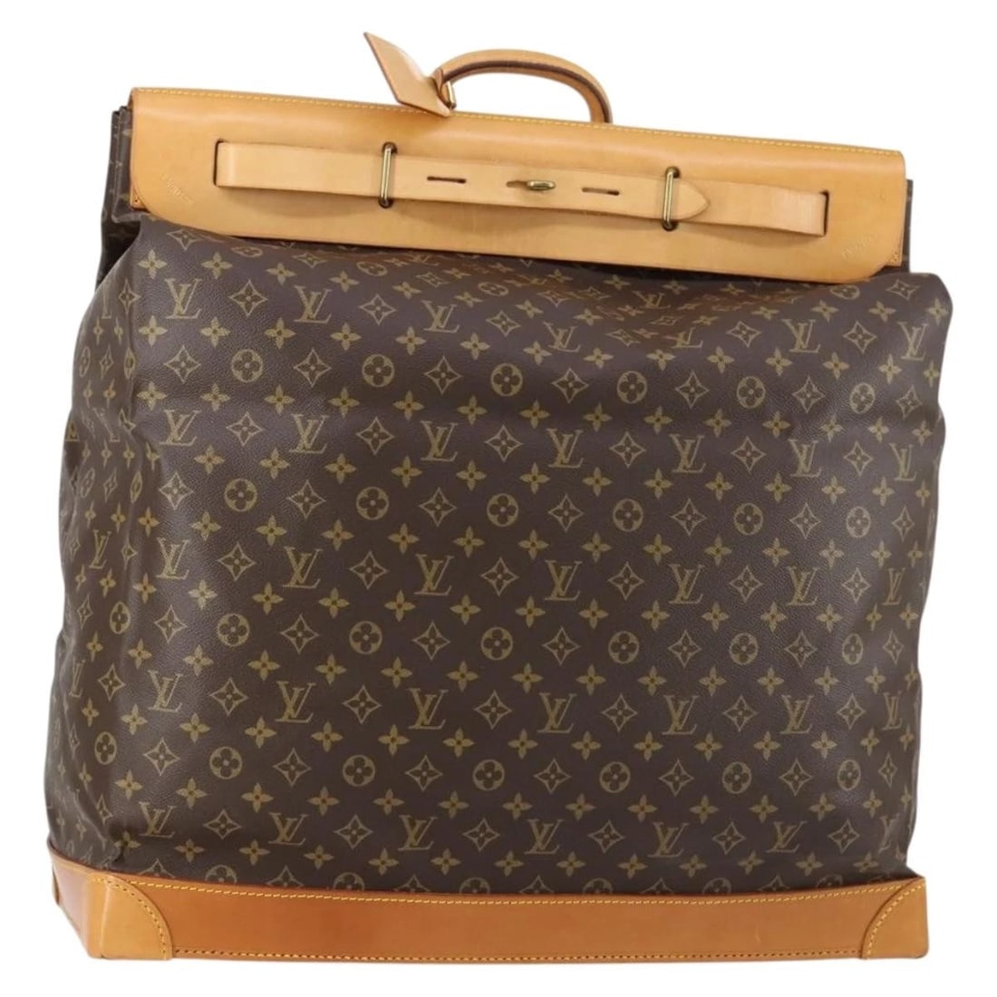 LOUIS VUITTON MONOGRAM STEAMER 55 BOSTON BAG: LOUIS VUITTON Monogram Steamer 55 Boston Bag Brand: LOUIS VUITTON Type/Style: Boston Bag Material: Monogram Canvas Color: Monogram Size: Size(Inch)W21.5 x H23.2 x D10.0inch(Approx) Accessories: No