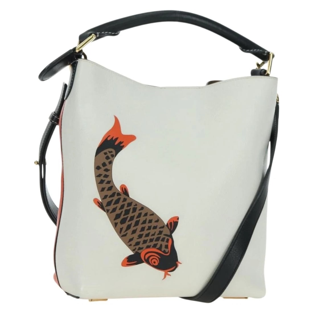 LOEWE SHOULDER BAG LEATHER 2WAY WHITE GOLD: LOEWE Shoulder Bag Leather 2way White Gold Brand: LOEWE Type/Style: Shoulder Bag Material: Leather Color: White,Gold Size: Size(Inch)W9.1 x H10.2 x D3.5inch(Approx) Handle Drop:2.8inch(Approx) Acc