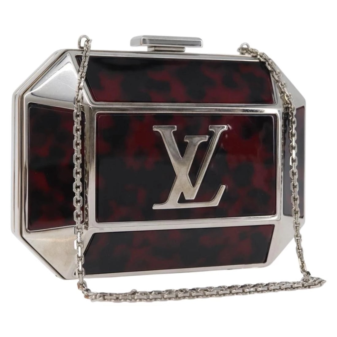 LOUIS VUITTON CHAIN SHOULDER BAG METAL RED: LOUIS VUITTON Chain Shoulder Bag metal Red Brand: LOUIS VUITTON Type/Style: Shoulder Bag Material: Metal Color: Red Size: Size(Inch)W5.5 x H3.9 x D0.8inch(Approx) Accessories: None Accesso