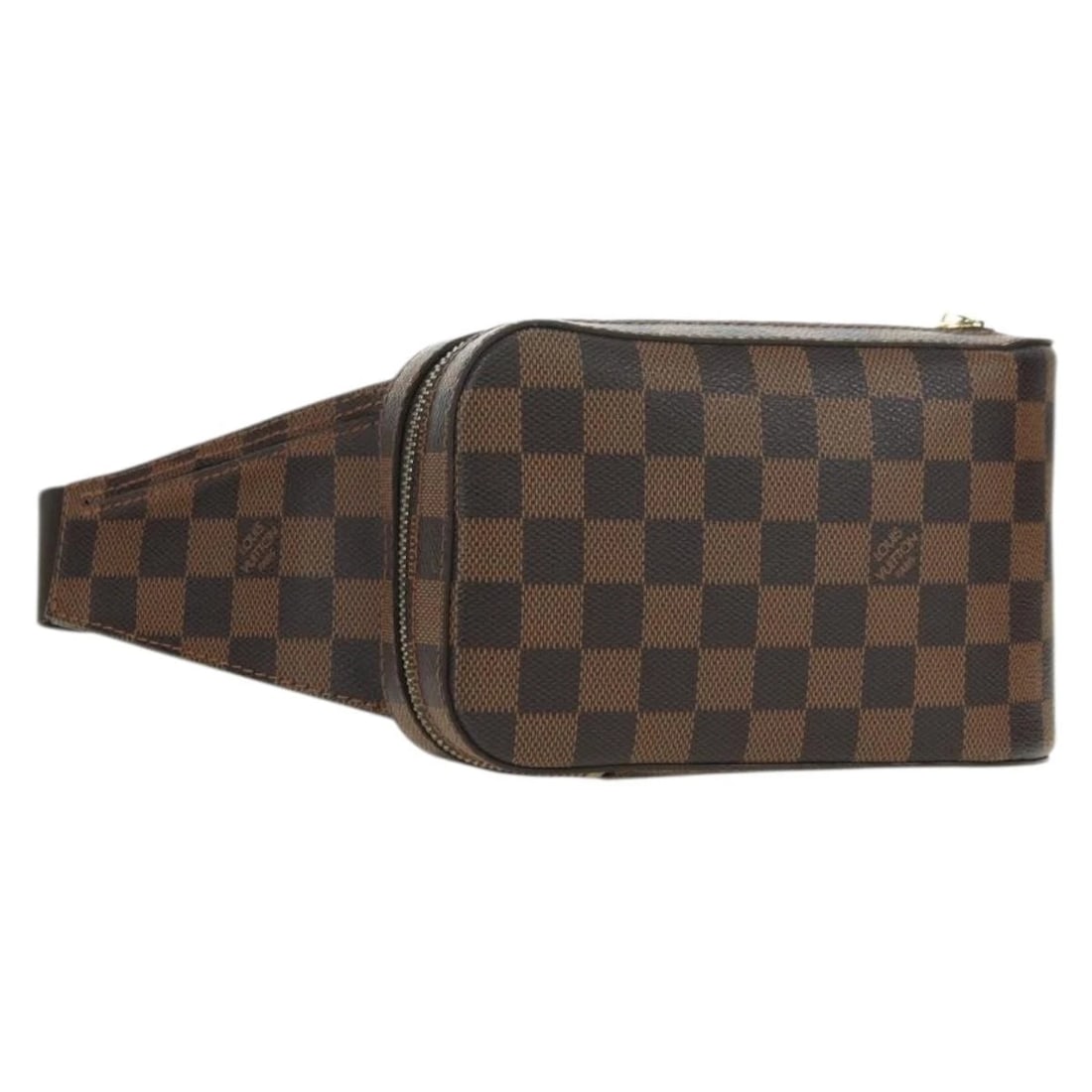 LOUIS VUITTON DAMIER EBENE GERONIMOS SHOULDER BAG: LOUIS VUITTON Damier Ebene Geronimos Shoulder Bag Brand: LOUIS VUITTON Type/Style: Shoulder Bag Material: Damier Ebene Canvas Color: Damier Ebene Size: Size(Inch)W4.7 x H7.9 x D2.0inch(Approx) Acc