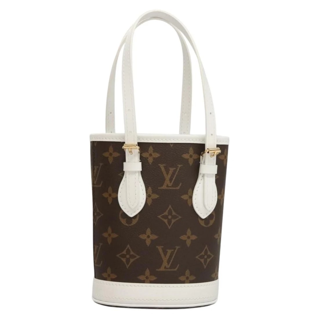LOUIS VUITTON MONOGRAM NANO BUCKET SHOULDER BAG: LOUIS VUITTON Monogram Nano Bucket Shoulder Bag Brand: LOUIS VUITTON Type/Style: Shoulder Bag Material: Monogram Canvas Color: Monogram Size: Size(Inch)W5.1 x H6.7 x D3.5inch(Approx)Handle Drop:4.7inc