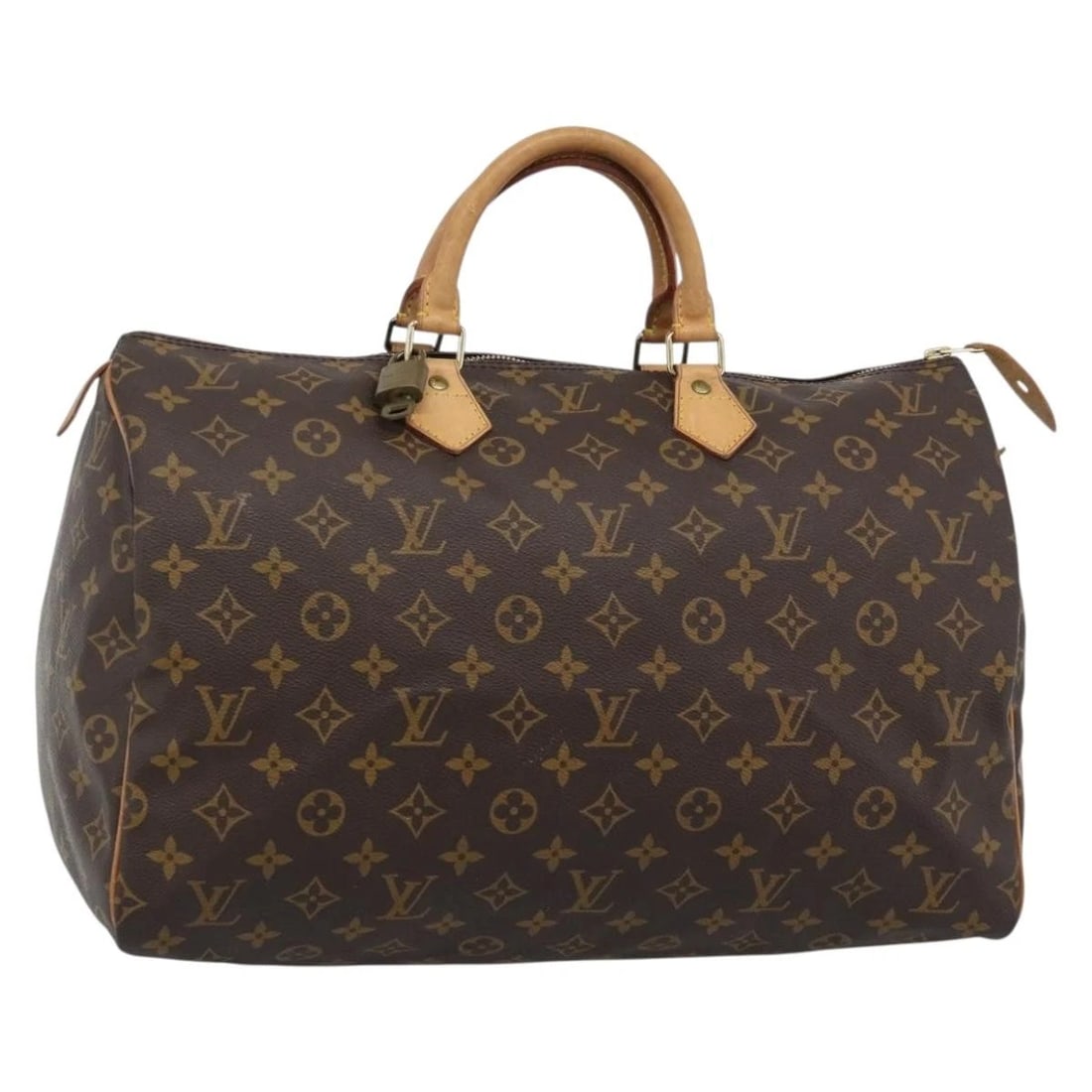 LOUIS VUITTON MONOGRAM SPEEDY 40 HAND BAG: LOUIS VUITTON Monogram Speedy 40 Hand Bag Brand: LOUIS VUITTON Type/Style: Hand Bag Material: Monogram Canvas Color: Monogram Size: Size(Inch)W15.7 x H9.8 x D7.5inch(Approx) Accessories: None
