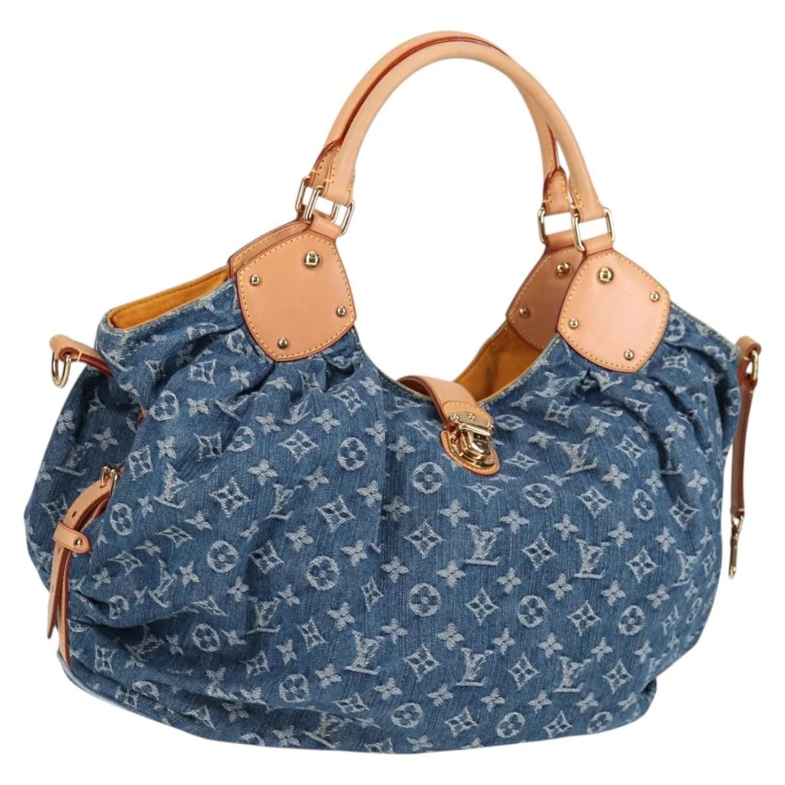 LOUIS VUITTON MONOGRAM DENIM XL SHOULDER BAG BLUE: LOUIS VUITTON Monogram Denim XL Shoulder Bag Blue Brand: LOUIS VUITTON Type/Style: Shoulder Bag Material: Monogram Denim Canvas Color: Blue Size: Size(Inch)W15.7 x H11.4 x D6.7inch(Approx) Accesso