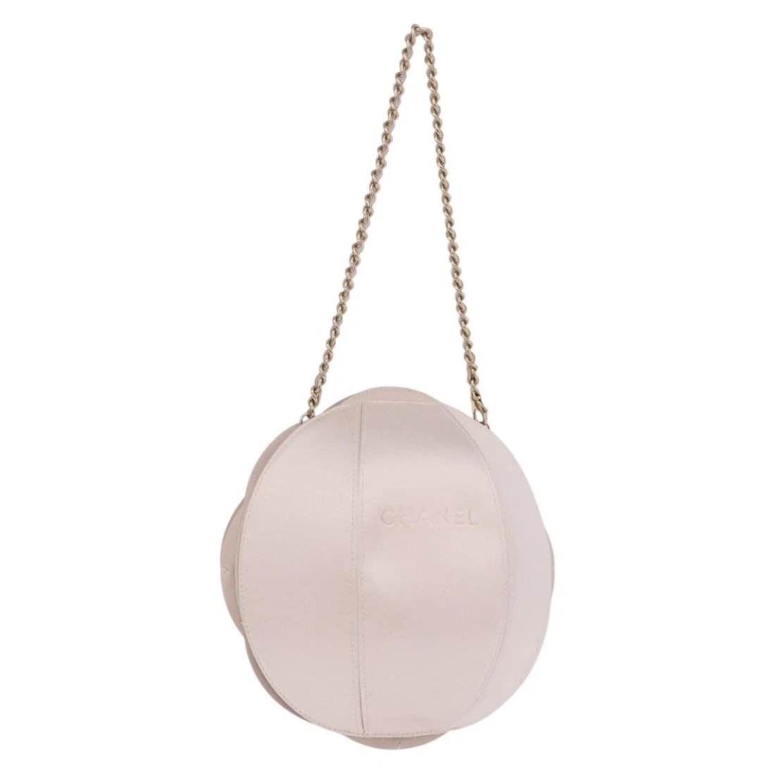 CHANEL CAMELLIA CHAIN HAND BAG LAMB SKIN PINK GOLD: CHANEL Camellia Chain Hand Bag Lamb Skin Pink Gold Brand: CHANEL Type/Style: Hand Bag Material: Lamb Skin Color: Pink/Gold Size: Size(Inch)W7.1 x H7.1inch(Approx) Handle Drop:7.9inch(Approx) Acces