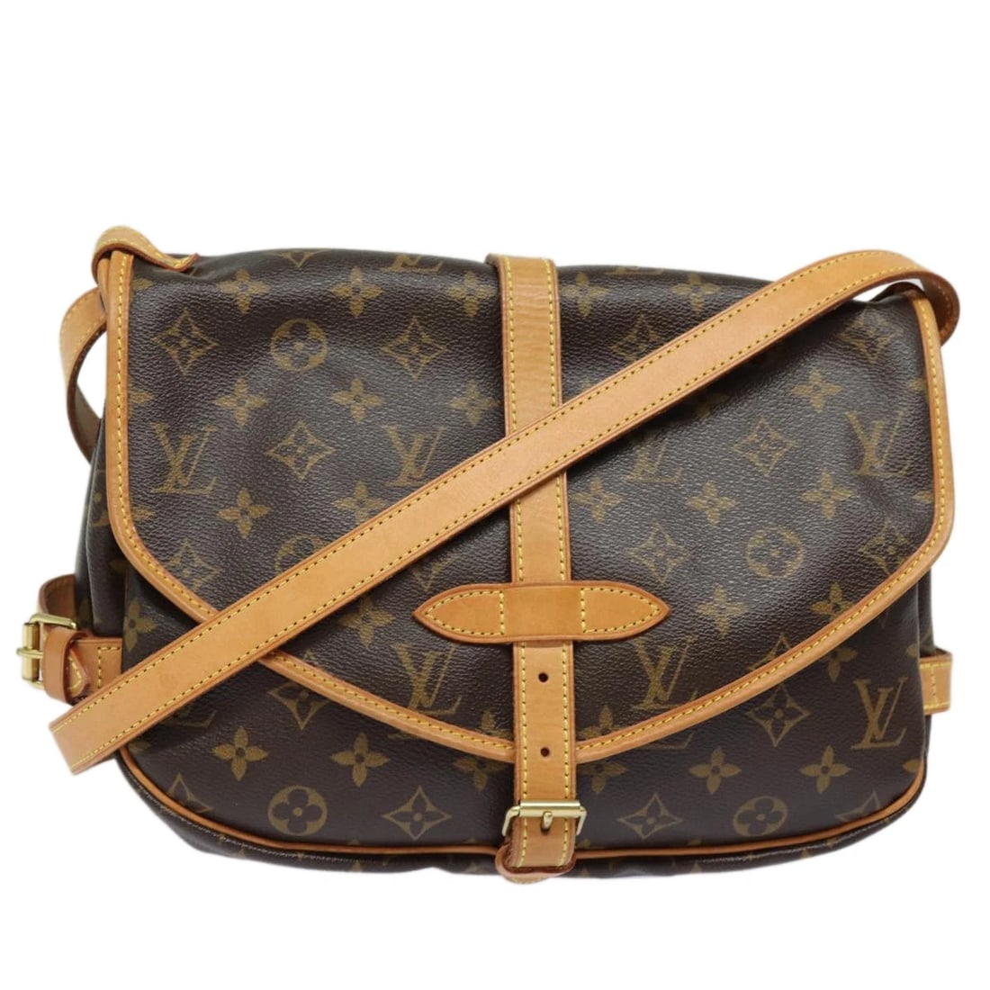 LOUIS VUITTON MONOGRAM SAUMUR 30 SHOULDER BAG: LOUIS VUITTON Monogram Saumur 30 Shoulder Bag Brand: LOUIS VUITTON Type/Style: Shoulder Bag Material: Monogram Canvas Color: Monogram Size: Size(Inch)W11.0 x H9.4 x D3.9inch(Approx) Accessories: N