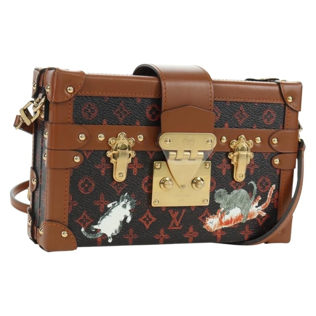 LOUIS VUITTON CATGRAM PETITE MAR SHOULDER BAG: LOUIS VUITTON Catgram Petite Mar Shoulder Bag Brand: LOUIS VUITTON Type/Style: Shoulder Bag Material: Monogram Canvas Color: Monogram Size: Size(Inch)W7.9 x H5.1 x D2.0inch(Approx) Accessories: No
