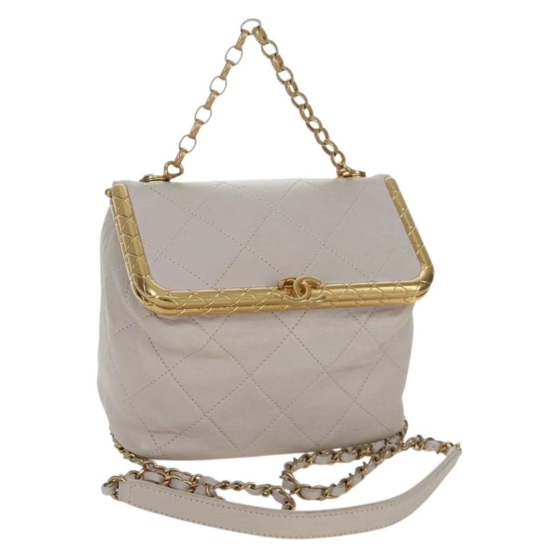 CHANEL CHAIN MATELASSE SHOULDER BAG LAMB SKIN 2WAY PINK GOLD: CHANEL Chain Matelasse Shoulder Bag Lamb Skin 2way Pink Gold Brand: CHANEL Type/Style: Shoulder Bag Material: Lamb Skin Color: Pink/Gold Size: Size(Inch)W6.7 x H5.1 x D3.1inch(Approx) Accessories: