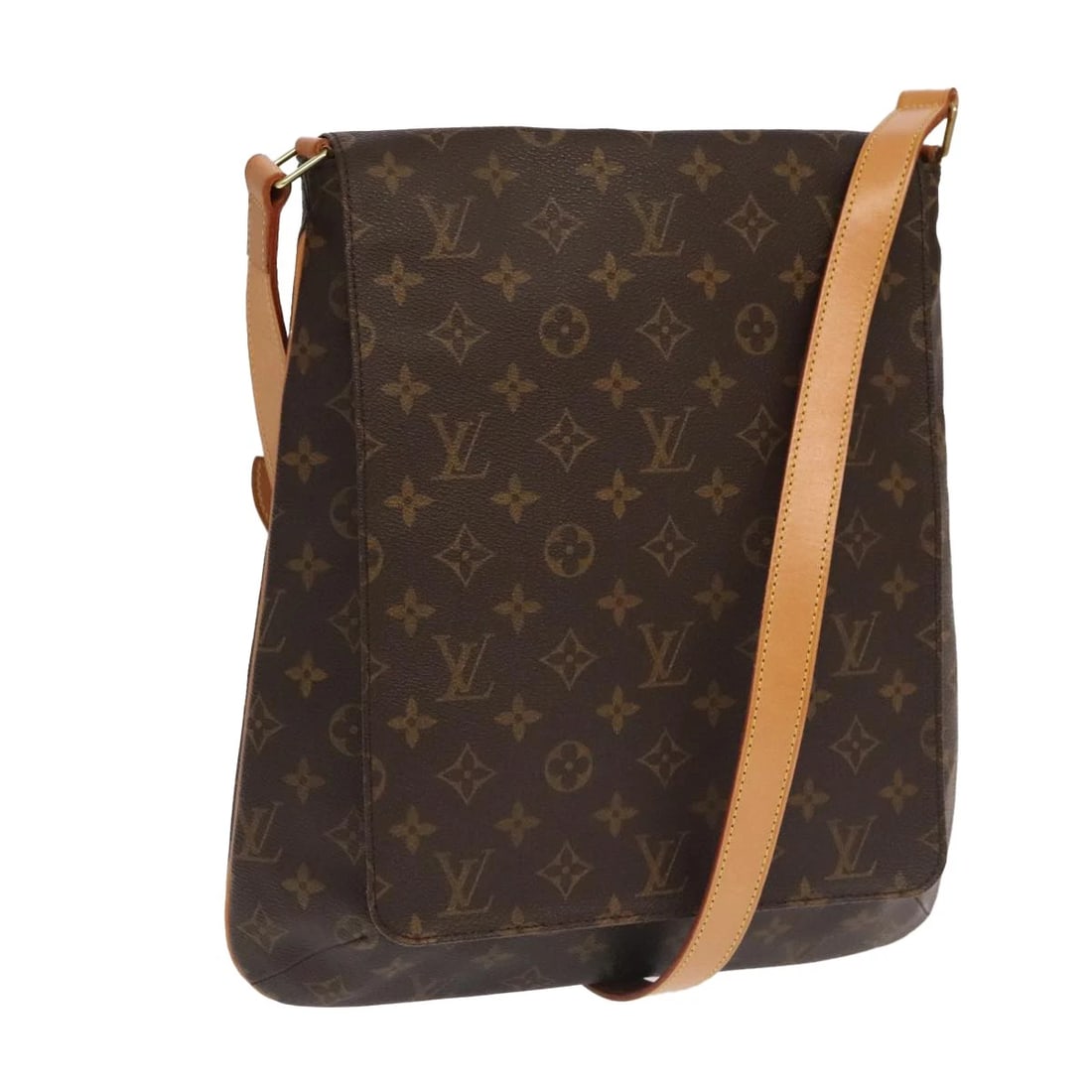 LOUIS VUITTON MONOGRAM MUSETTE SHOULDER BAG: LOUIS VUITTON Monogram Musette Shoulder Bag Brand: LOUIS VUITTON Type/Style: Shoulder Bag Material: Monogram Canvas Color: Monogram Size: Size(Inch) W12.2 x H14.6 x D3.1inch(Approx) Accessories: N