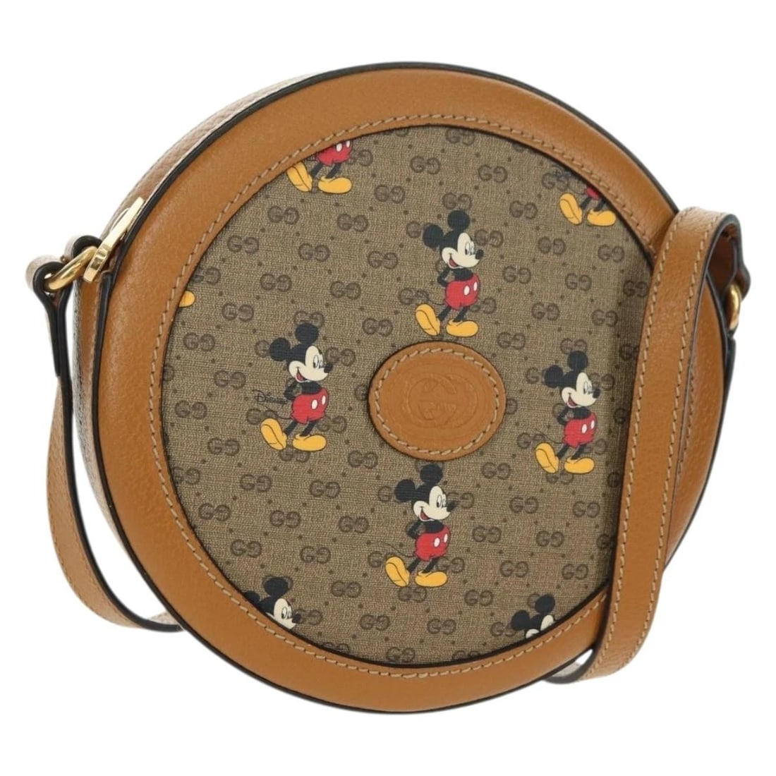GUI MICRO GG SUPREME DISNEY COLLABORATION BAG PVC BEIGE: GUI Micro GG Supreme Disney Collaboration Bag PVC Beige Brand: GUCCI Type/Style: Shoulder Bag Material: PVC Leather/Micro Small GG Canvas Color: Beige/Gold Size: Size(Inch) W7.1 x H7.1 x D2.4inch(Appr