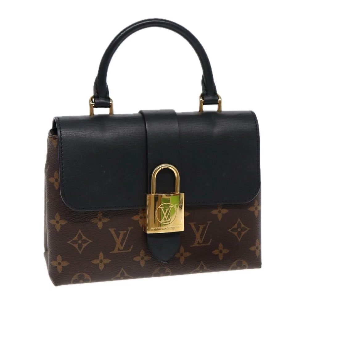 LOUIS VUITTON MONOGRAM ROCKY BB HAND BAG 2WAY BLACK: LOUIS VUITTON Monogram Rocky BB Hand Bag 2way Black Brand: LOUIS VUITTON Type/Style: Hand Bag Material: Monogram Canvas Color: Monogram/Black Size: Size(Inch) W7.9 x H6.3 x D3.0inch(Approx) Access