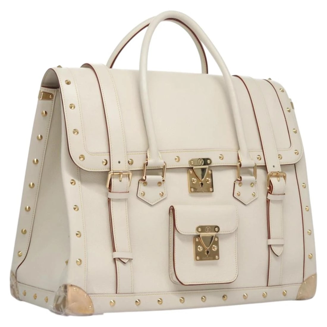 LOUIS VUITTON SUHARI EXTRAVAGAN HAND BAG LEATHER WHITE: LOUIS VUITTON Suhari Extravagan Hand Bag Leather White Brand: LOUIS VUITTON Type/Style: Hand Bag Material: Leather Color: White Size: Size(Inch) W20.5 x H15.7 x D9.4inch(Approx) Accessories: None