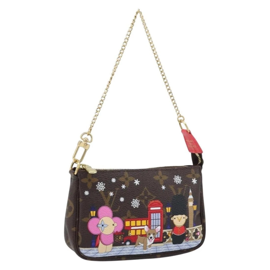 LOUIS VUITTON MONOGRAM VIVIENNE MINI POCHETTE AESSOIRES: LOUIS VUITTON Monogram Vivienne Mini Pochette Aessoires Brand: LOUIS VUITTON Type/Style: Accessory Pouch Material: Monogram Canvas Color: Monogram Size: Size(Inch) W5.9 x H3.7 x D1.0inch(Approx) A