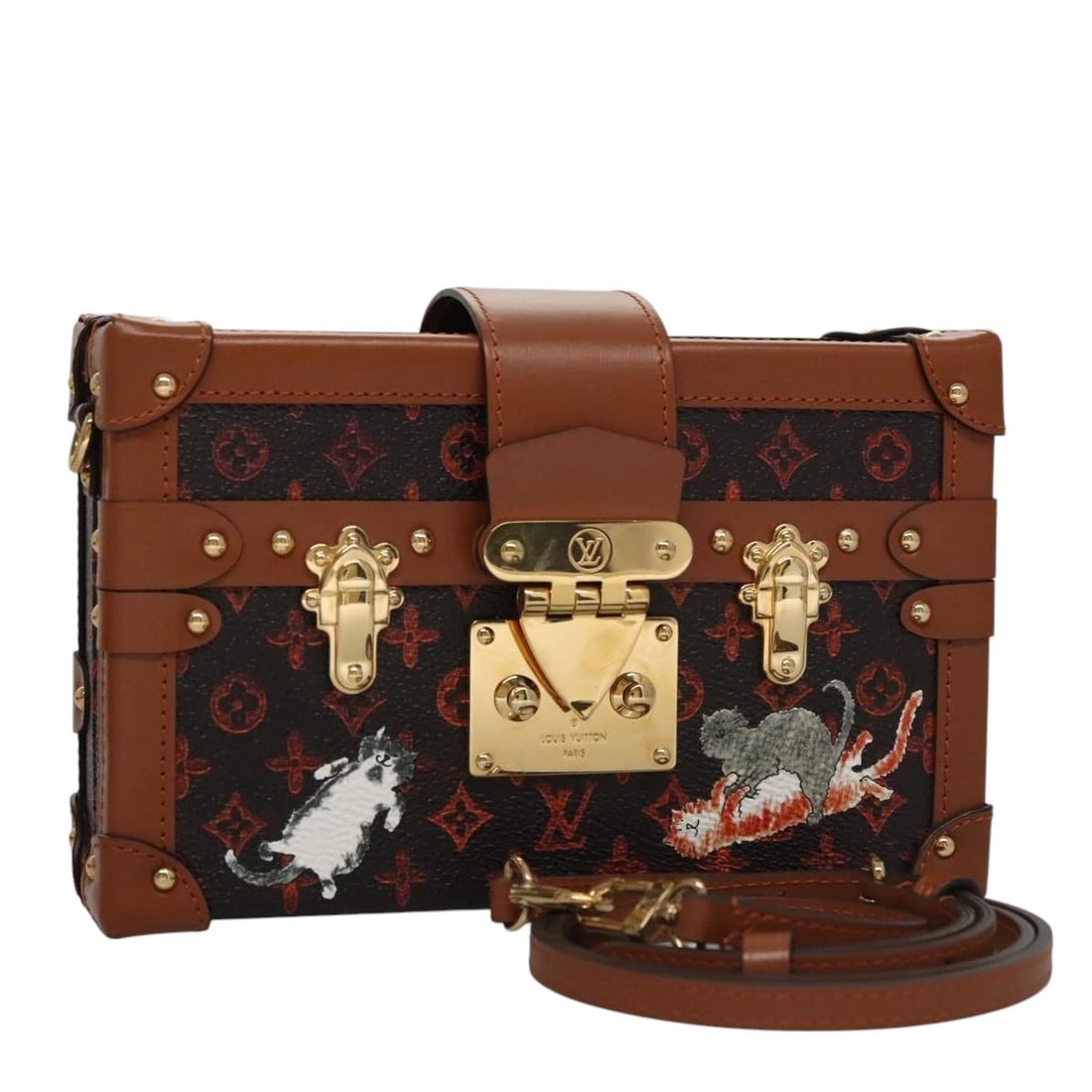 LOUIS VUITTON CATGRAM PETIT MARU NM SHOULDER BAG: LOUIS VUITTON Catgram Petit Maru NM Shoulder Bag Brand: LOUIS VUITTON Type/Style: Shoulder Bag Material: Monogram Canvas Color: Mongoram Size: Size(Inch) W7.9 x H4.7 x D2.0inch(Approx) Accessories
