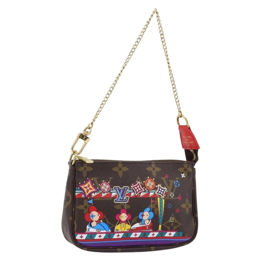 LOUIS VUITTON VIVIENNE MINI POCHETTE AESSOIRES POUCH: LOUIS VUITTON Vivienne Mini Pochette Aessoires Pouch Brand: LOUIS VUITTON Type/Style: Accessory Pouch Material: Monogram Canvas Color: Monogram Size: Size(Inch) W5.9 x H3.7 x D1.0inch(Approx) Acce