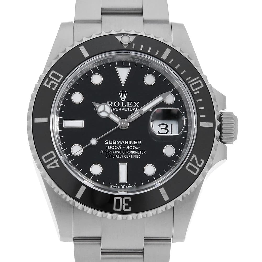 ROLEX SUBMARINER BLACK WATCH: ROLEX SUBMARINER black Brand: ROLEX Type/Style: Wrist watch Material: Band Material Stainless Steel, Case Material Stainless Steel Color: Dial Color Black Size: Case Size Case:W41mm Circumference of W