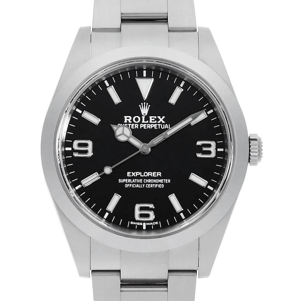 ROLEX EXPLORER WHITE BLACK WATCH: ROLEX Explorer White black Brand: ROLEX Type/Style: Wrist watch Material: Band Material Stainless Steel, Case Material Stainless Steel Color: Dial Color Black Size: Case Size Case:W39mm Circumference 