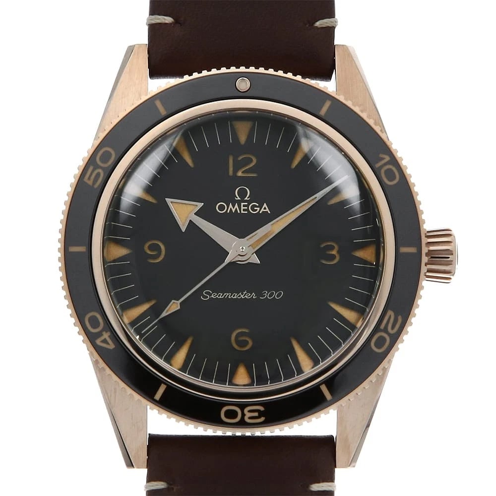 OMEGA CO-AXIAL MASTER CHRONOMETER WATCH: OMEGA Co-Axial Master Chronometer Brand: OMEGA Type/Style: Wrist watch Material: Band Material Calfskin, Case Material Bronze gold Color: Dial Color Brown Size: Case Size Case:W41mm Accessories: N