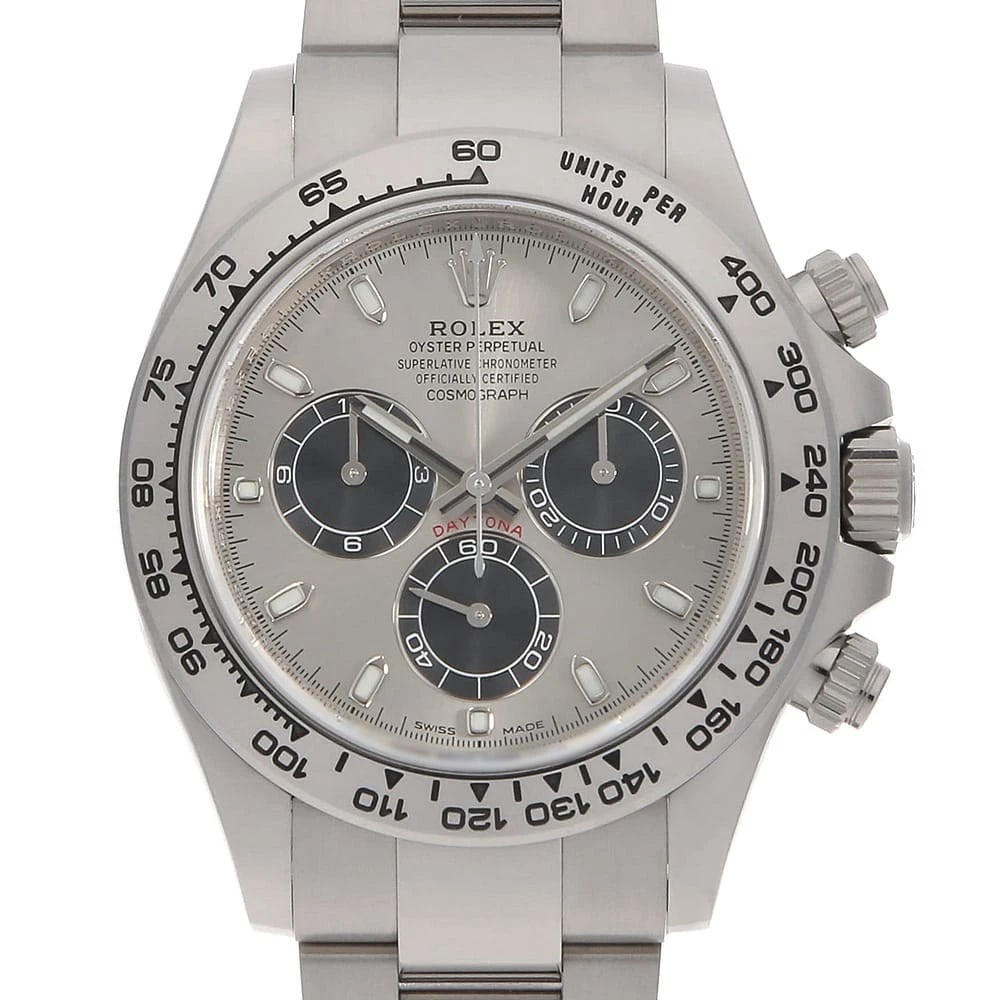 ROLEX COSMOGRAPH DAYTONA STEEL X BLACK WATCH: ROLEX Cosmograph Daytona Steel x black Brand: ROLEX Type/Style: Wrist watch Material: Band Material White gold, Case Material White gold Color: Dial Color Steel and Black Size: Case Size Case:W40mm Ci