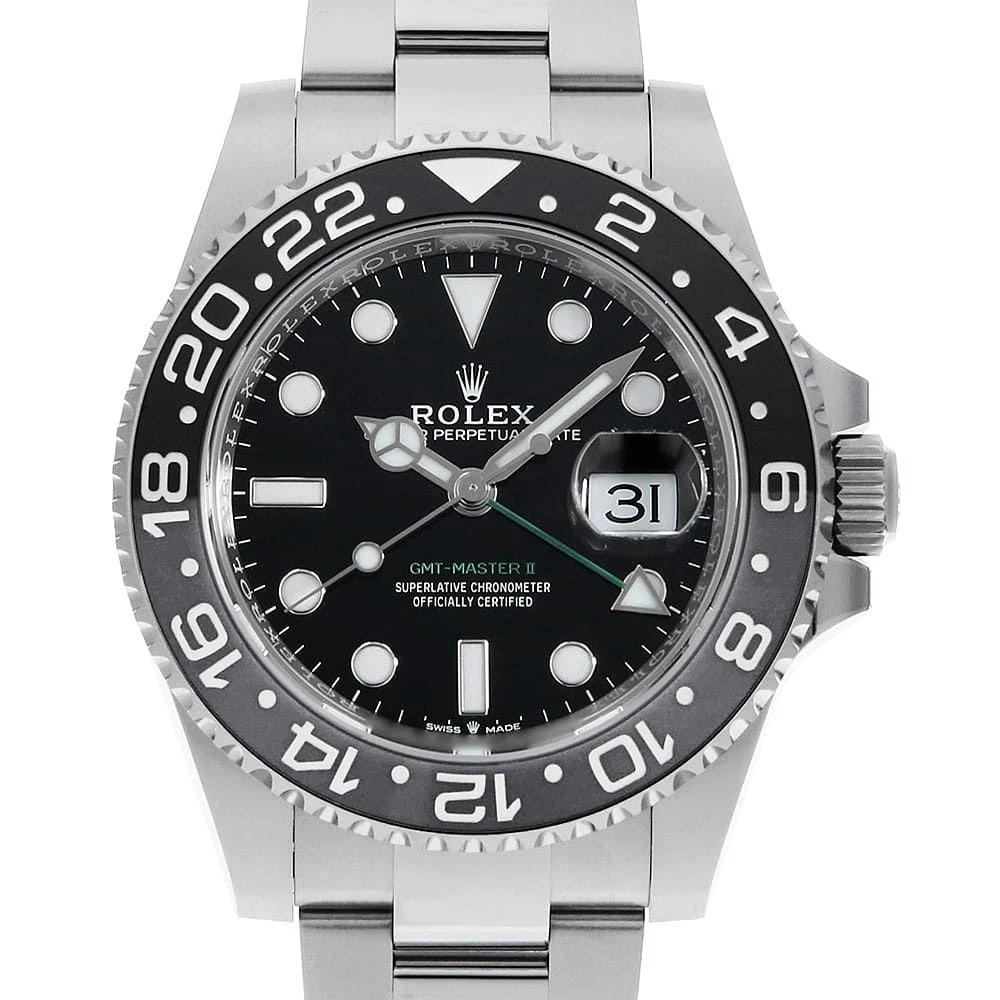 ROLEX GMT MASTER BLACK OYSTER WATCH: ROLEX GMT Master black oyster Brand: ROLEX Type/Style: Wrist watch Material: Band Material Stainless Steel, Case Material Stainless Steel Color: Dial Color Black Size: Case Size Case:W40mm