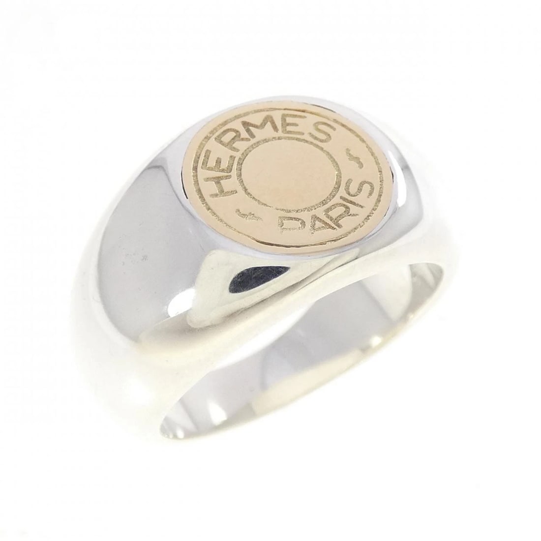 HERMES CLOU DE SEL RING: Hermes Clou de Sel Ring Brand: HERMES Type/Style: Hermes Ring Material: Hall mark, Color: Size: US 5 3/4 Accessories: None Accessories Notice: When purchasing pre-owned goods, please refer to the