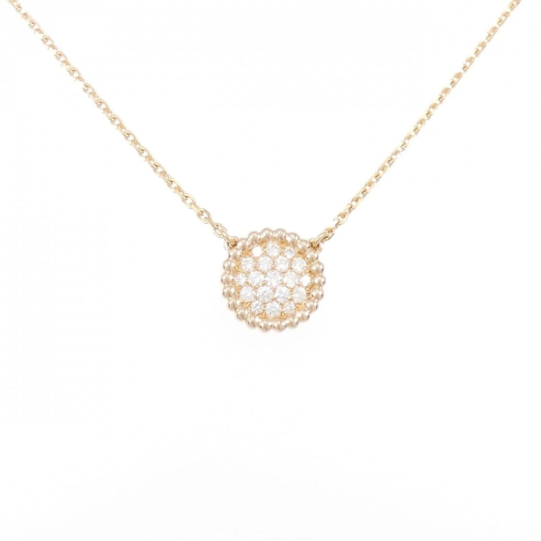 VAN CLEEF & ARPELS PERLEE NECKLACE: Van Cleef & Arpels Perlee Necklace Brand: Van Cleef & Arpels Type/Style: Van Cleef & Arpels Necklace Material: 750 Pink Gold, Main Stone Natural Color: Pink Gold Size: Lenght 37?42cm Actual Size Penda