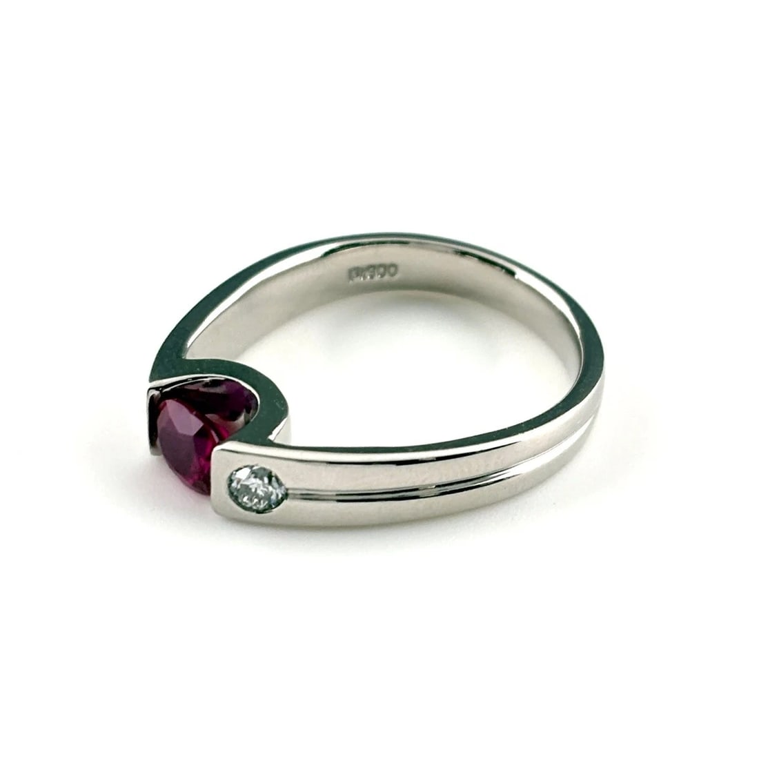 RUBY DESIGN RING PLATINUM RING MELEE DIAMOND (1 of 5)