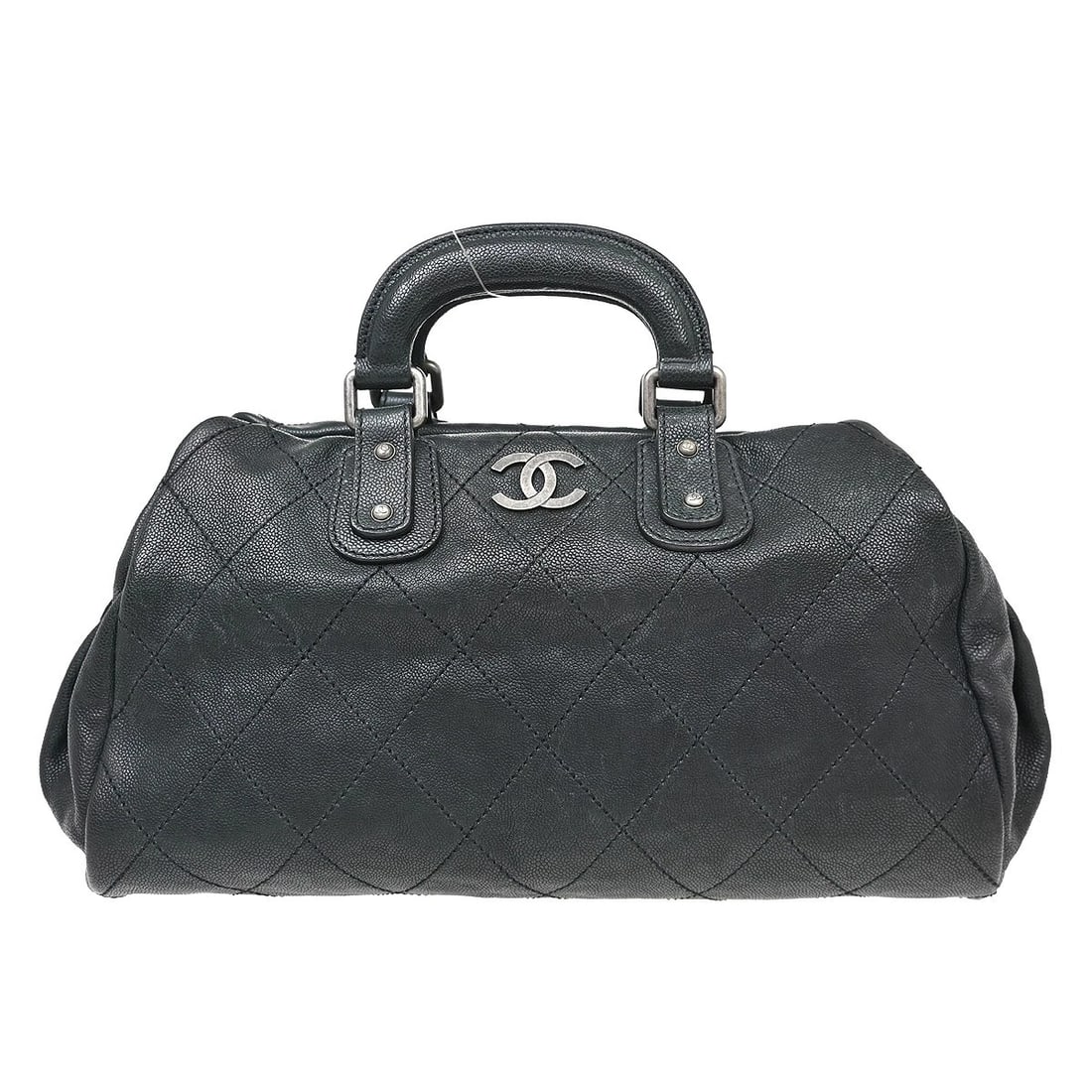 CHANEL BLACK CALFSKIN WILD STITCH HANDBAG: Chanel Black Calfskin Wild Stitch Handbag Brand: CHANEL Type/Style: Hand Bag Material: Calfskin Leather Color: Black Size: W 11.4 x H 6.3 x D 8.3 (Inch) Accessories: None Accessories Notic