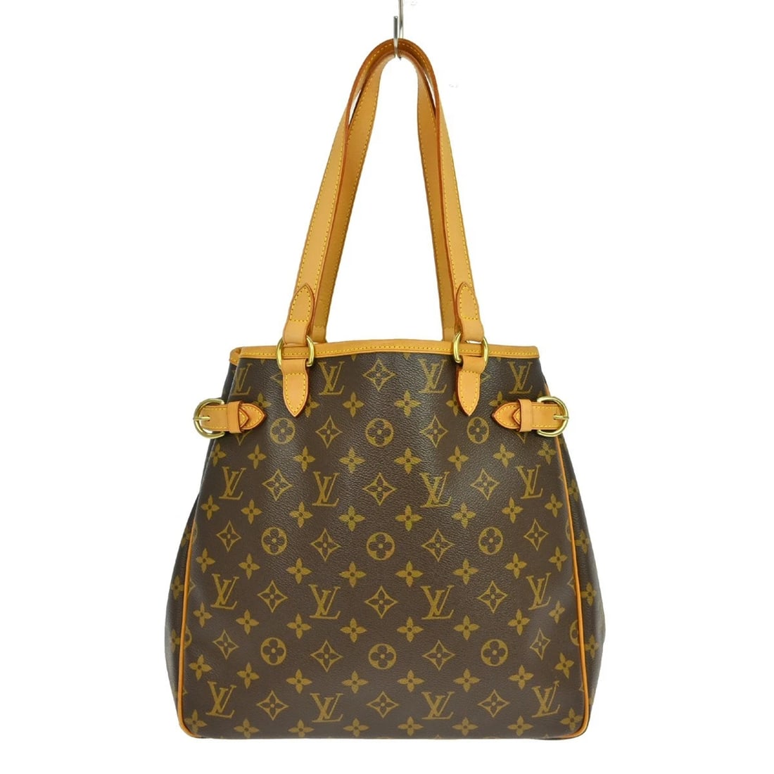 LOUIS VUITTON BATIGNOLLES VERTICAL TOTE HANDBAG: Louis Vuitton Batignolles Vertical Tote Handbag Brand: Louis Vuitton Type/Style: Tote Material: Monogram Canvas, Leather Color: Brown Size: W 12.2 x H 11.8 x D 5.1 (Inch) Accessories: None
