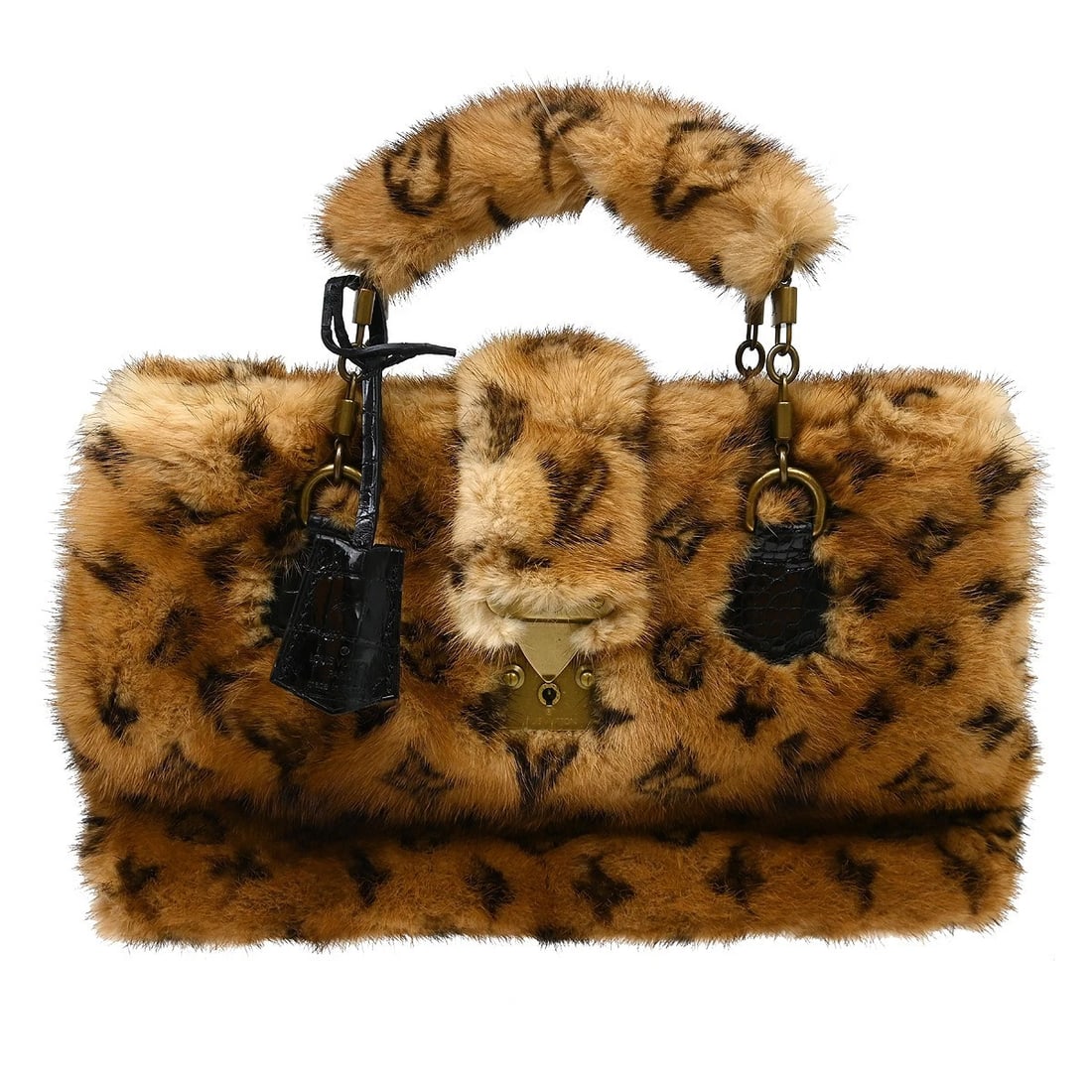 LOUIS VUITTON MONOGRAM MINK FABULEUX HANDBAG (1 of 4)