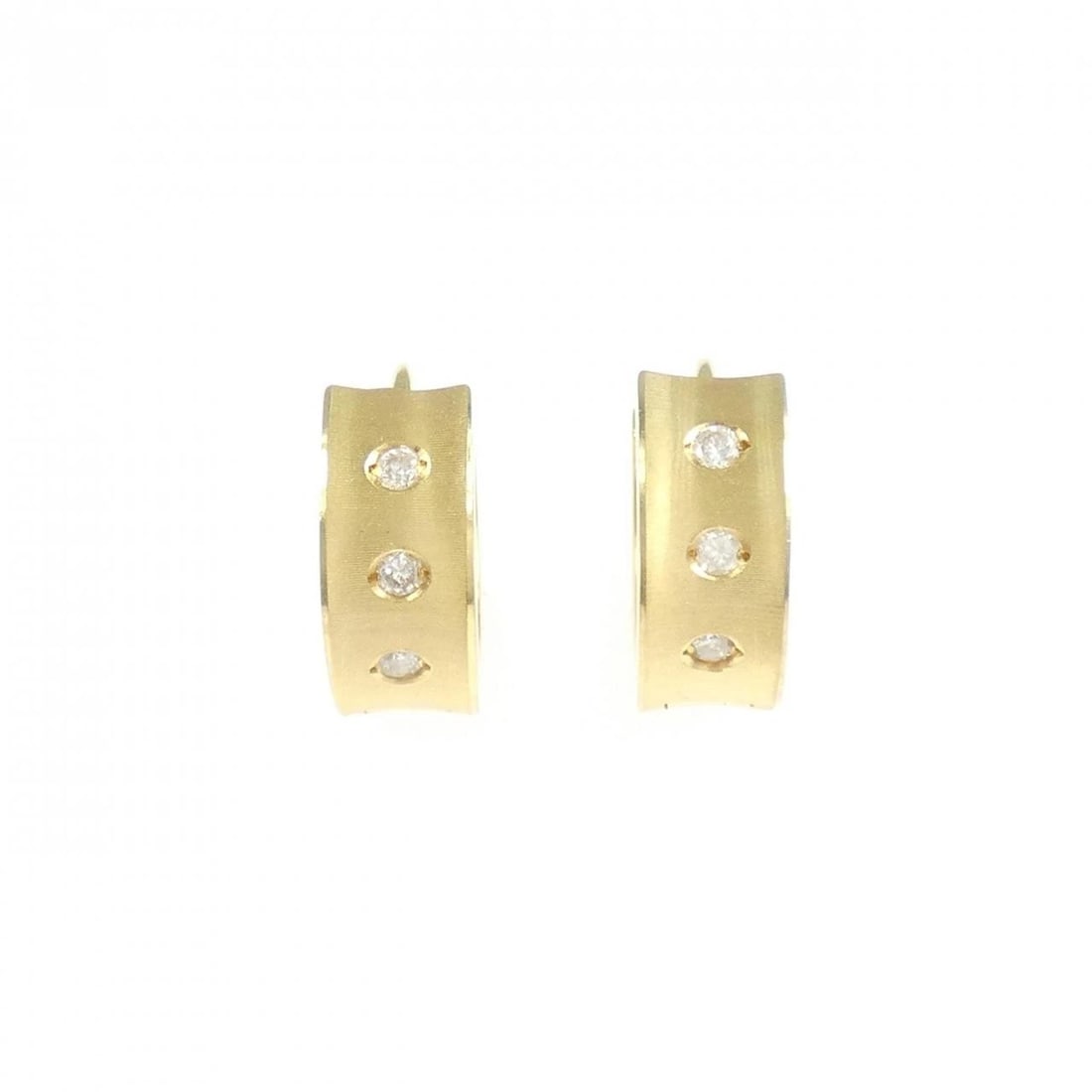 K18YG DIAMOND PIERCE: K18YG Diamond Pierce Brand: Unbranded Type/Style: Diamond Pierce/Earring Material: K18YG, Color: Yellow gold Size: Actual Size Approx. height x width: 11.3mm x 4.7mm Accessories: None Accessories