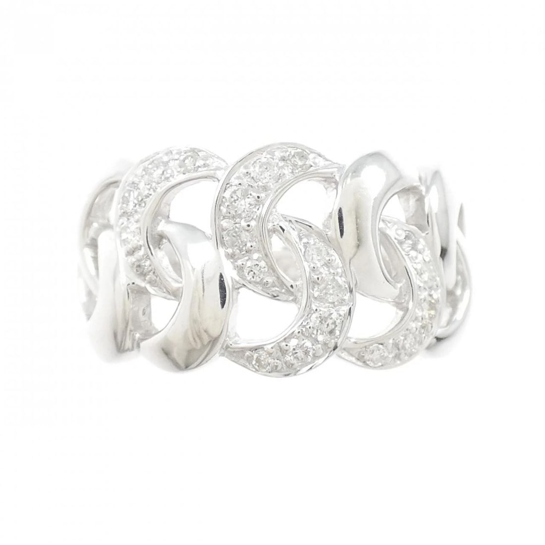 K18WG DIAMOND RING - 2