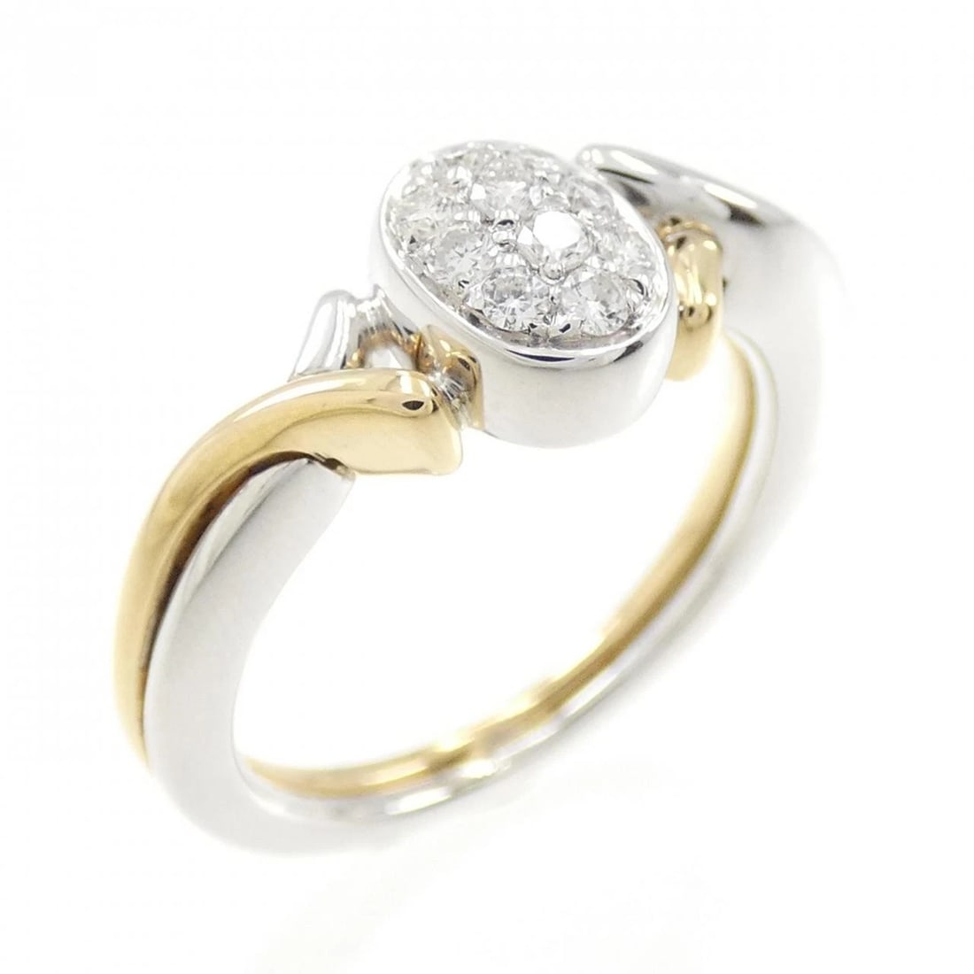 18KYG/18KWG DIAMOND RING: 18KYG/18KWG diamond ring Brand: Unbranded Type/Style: Diamond ring Material: 18K Yellow Gold18k White Gold, Color: Yellow Gold White Gold Size: US 5 3/4 Accessories: None Accessories Notice: When