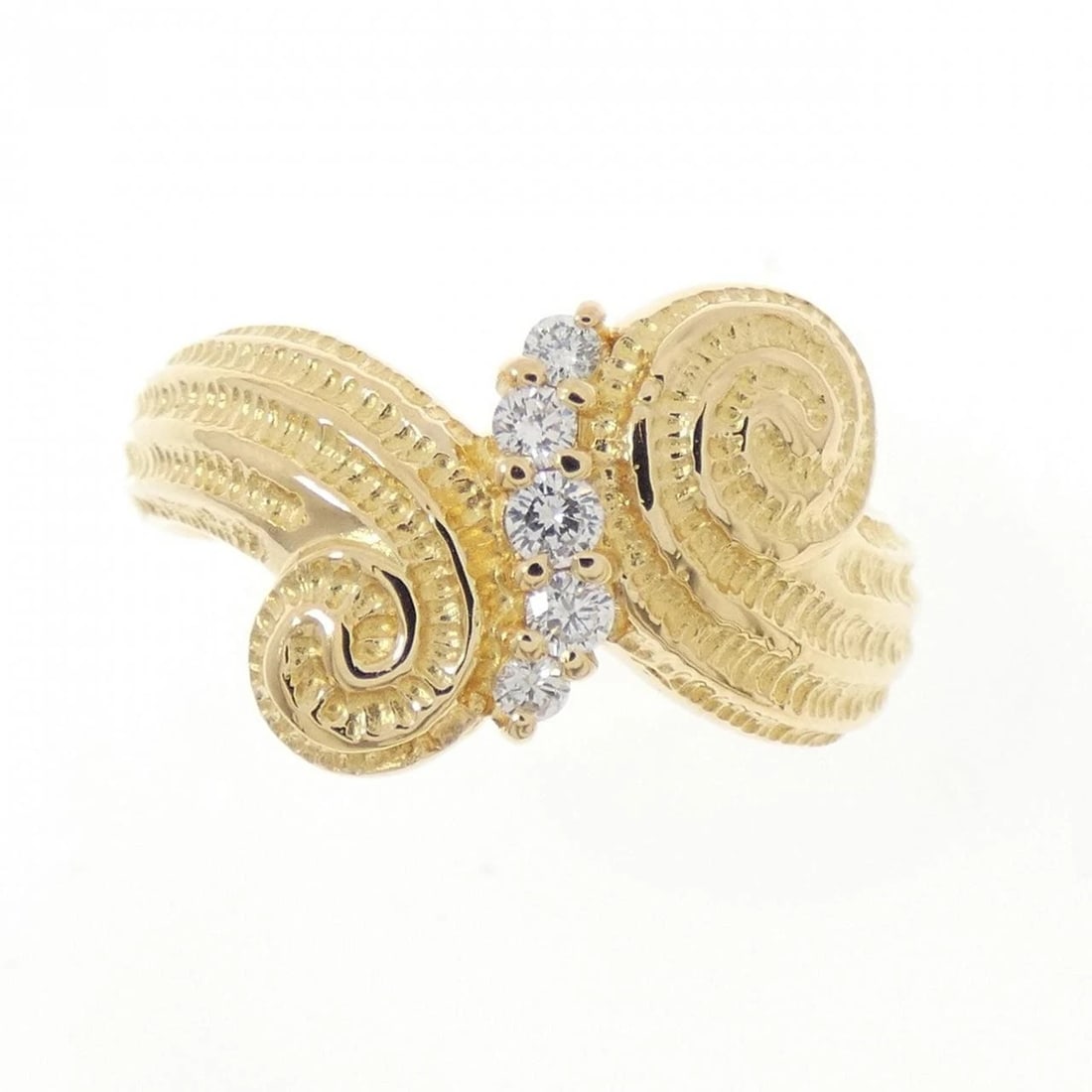 K18YG DIAMOND RING - 2