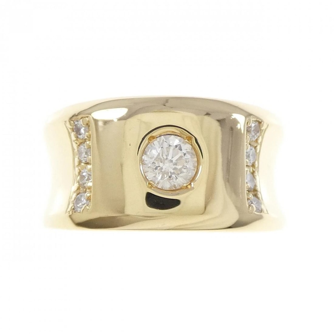K18YG DIAMOND RING - 2