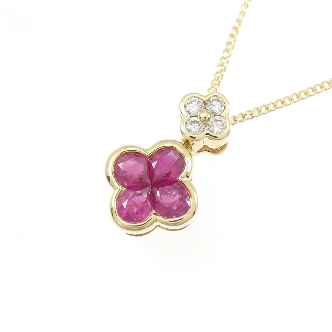 K18YG RUBY NECKLACE - 3