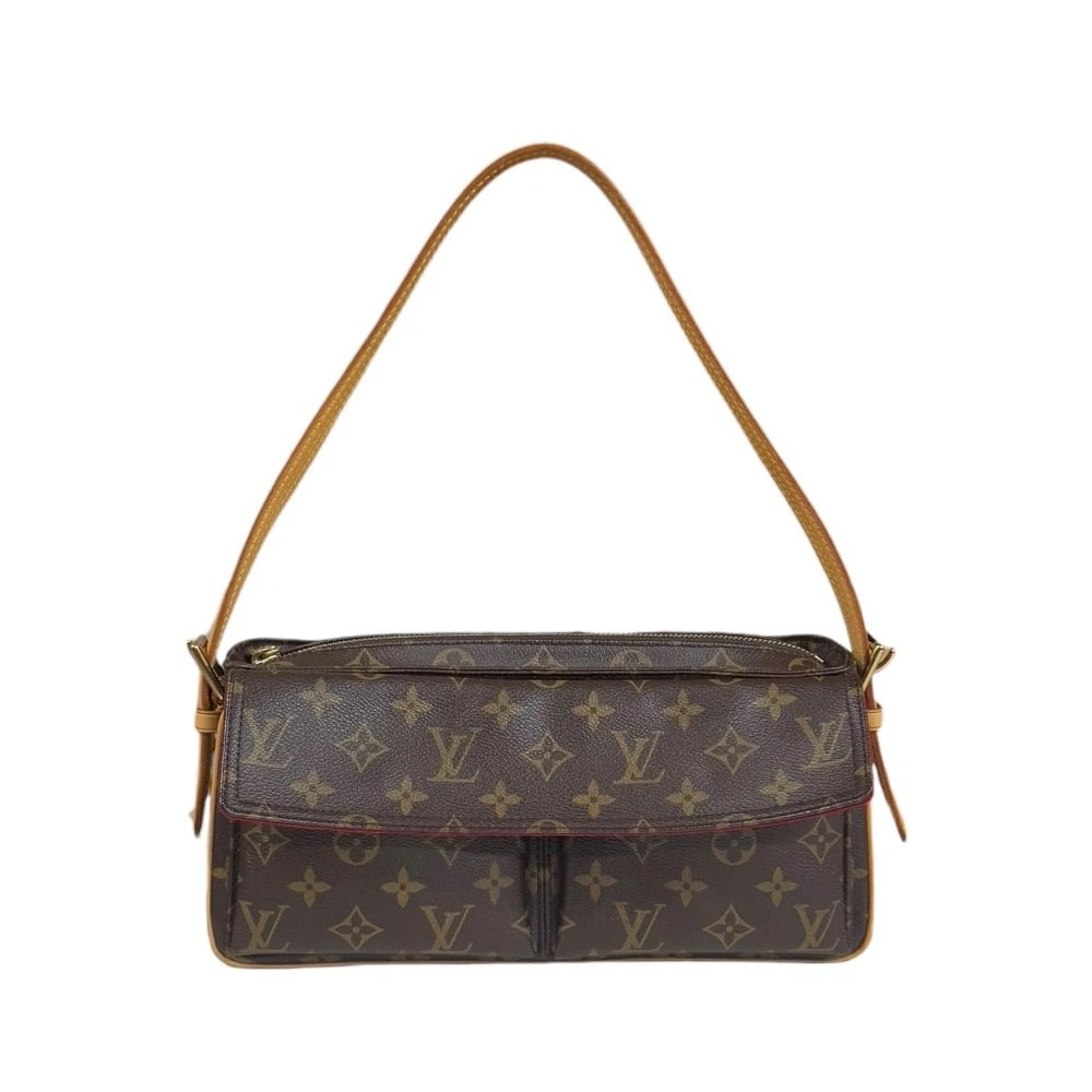 LOUIS VUITTON SHOULDER BAG MONOGRAM CANVAS: LOUIS VUITTON Shoulder Bag Monogram canvas Brand: LOUIS VUITTON Type/Style: Shoulder Bag Material: Exterior Material Monogram canvas Color: Exterior Color Brown Size: W11.4 x H5.1 x D3.5inch Acces
