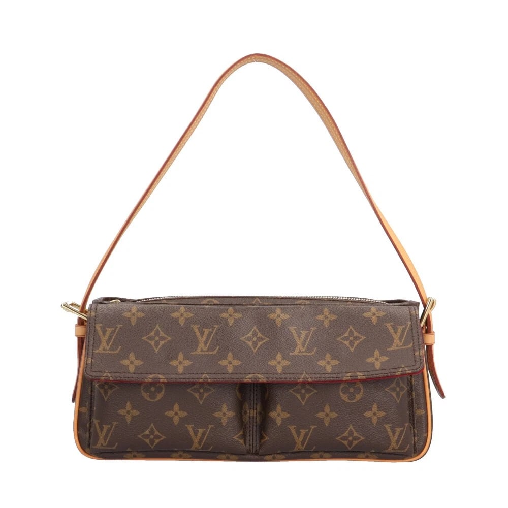 LOUIS VUITTON SHOULDER BAG MONOGRAM CANVAS: LOUIS VUITTON Shoulder Bag Monogram canvas Brand: LOUIS VUITTON Type/Style: Shoulder Bag Material: Exterior Material Monogram canvas Color: Exterior Color Brown Size: W11.8 x H5.9 x D3.5inch Acces