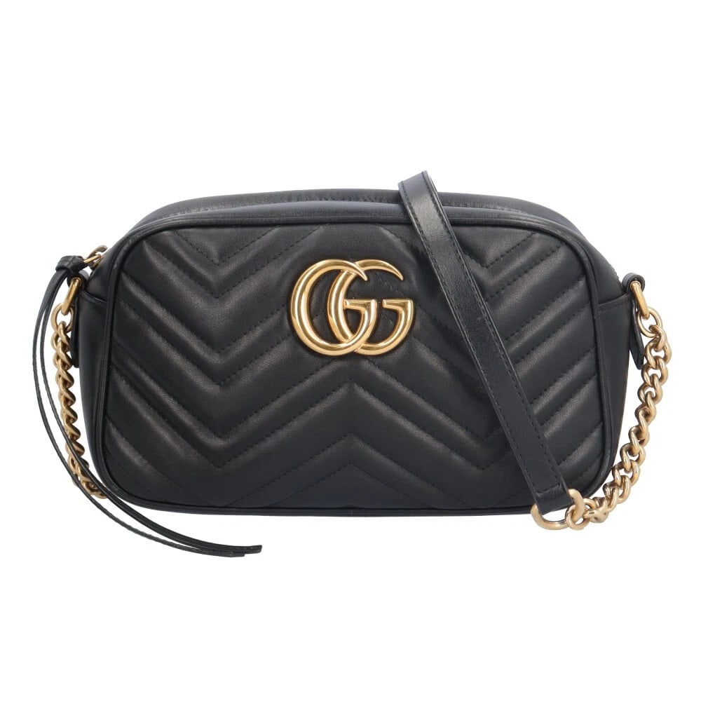 GUCCI SHOULDER BAG CROSS BODY LEATHER: GUCCI Shoulder Bag Cross Body leather Brand: GUCCI Type/Style: Shoulder Bag Material: Exterior Material leather Color: Exterior Color black Size: W9.4 x H5.5 x D2.6inch Accessories: None A
