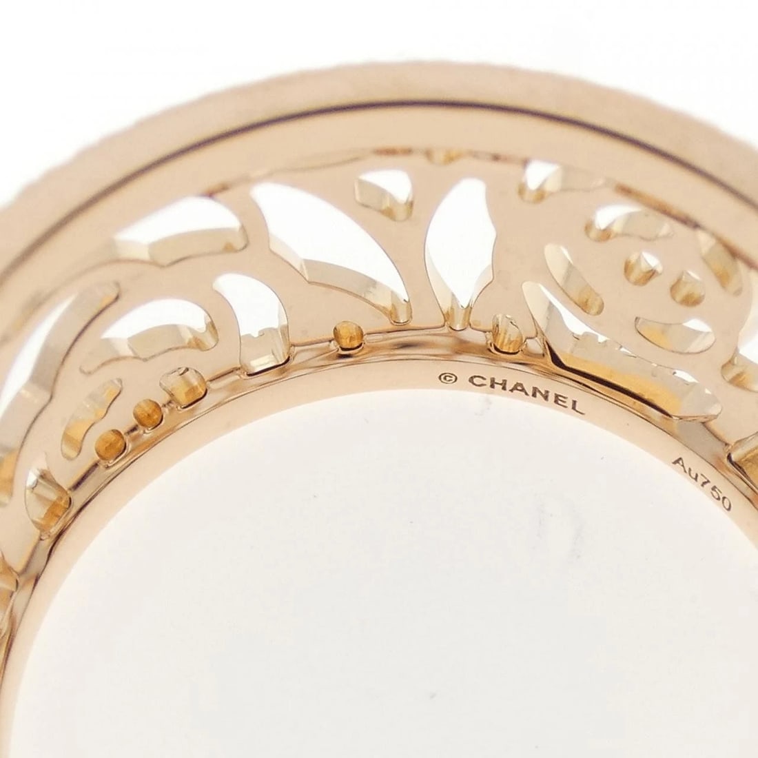 CHANEL CAMELLIA MEDIUM RING - 4