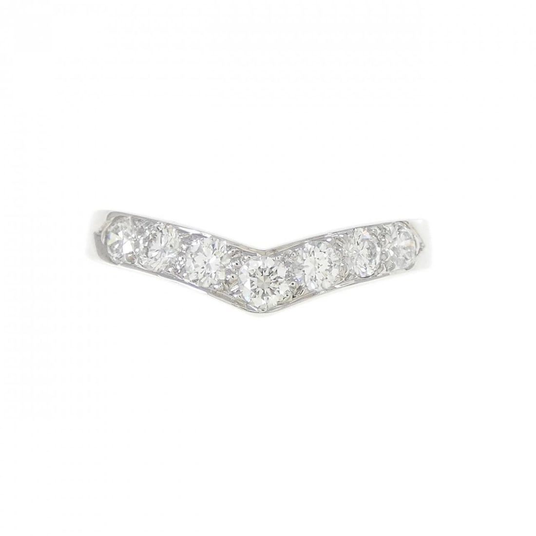 TIFFANY & CO. V-BAND RING: TIFFANY & Co. V-Band Ring Brand: TIFFANY&Co. Type/Style: TIFFANY & Co. Ring Material: Platinum950, Main Stone Natural Color: Silver Size: US 5 Accessories: None Accessories Notice: When purchasing