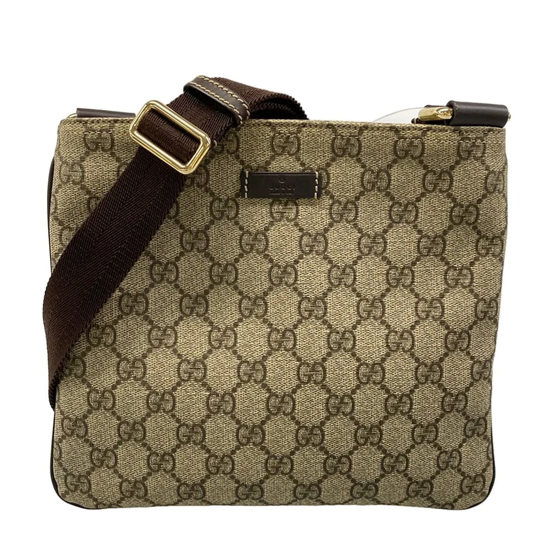GUCCI BEIGE DARK BROWN PVC - SHOULDER BAG (1 of 10)