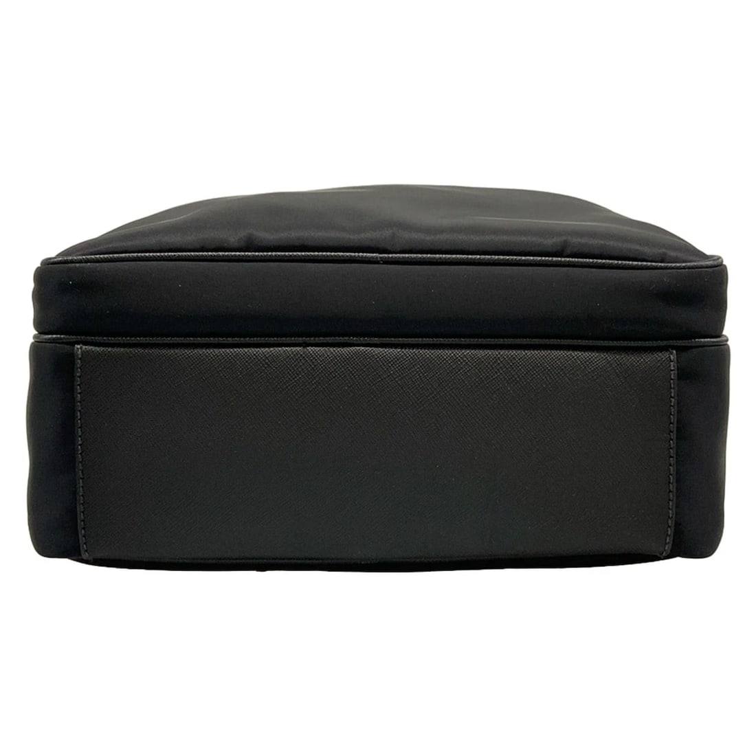 PRADA BLACK NYLON LEATHER BACKPACK - 5
