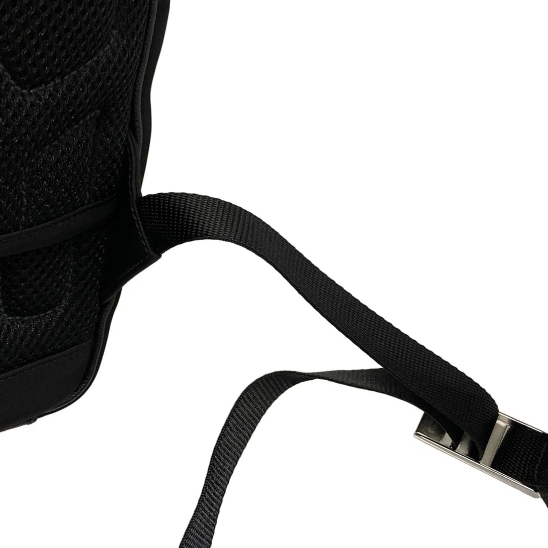 PRADA BLACK NYLON LEATHER BACKPACK - 8
