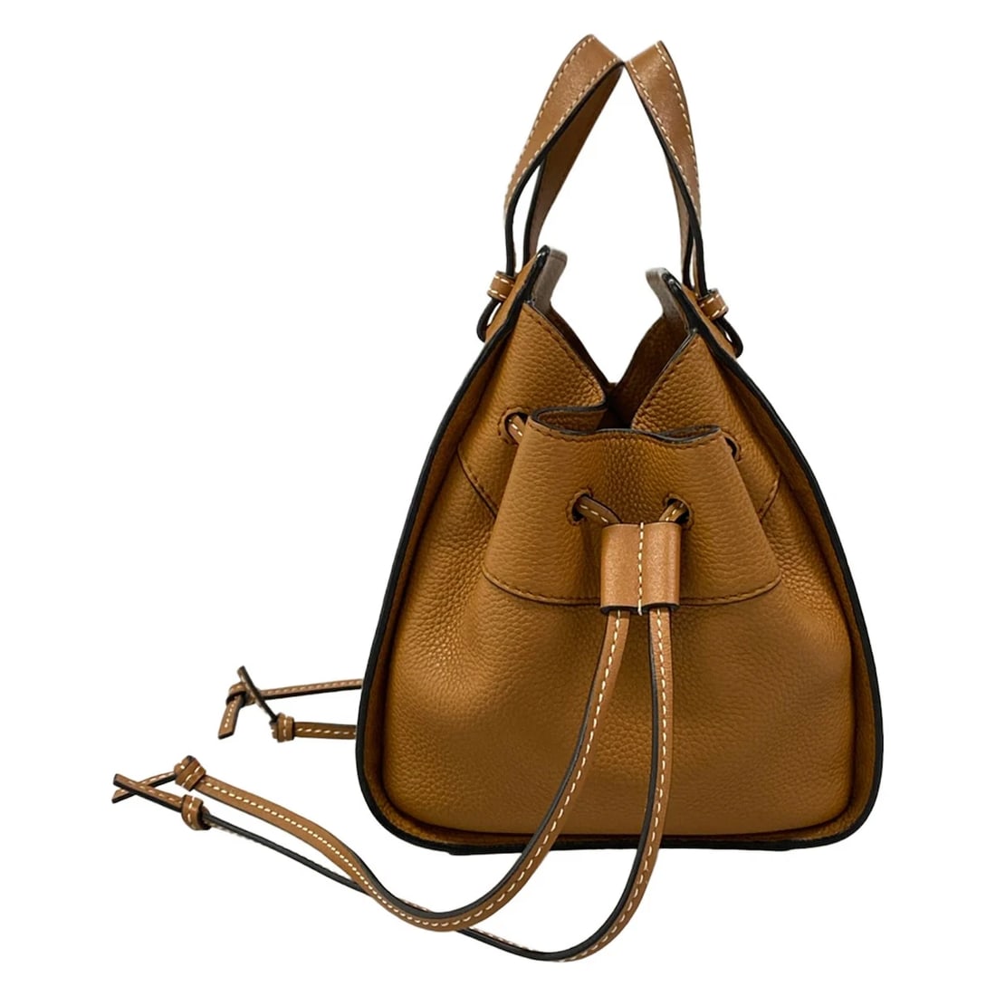LOEWE HAMMOCK DRAWSTRING BAG MINI TAN - 4
