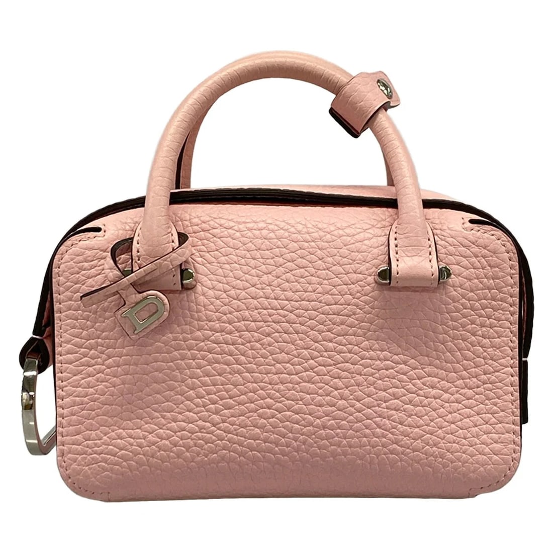 DELVAUX COOLBOX NANO BLOOM (LIGHT PINK) TAURILLON SOFT LEATHER (1 of 9)